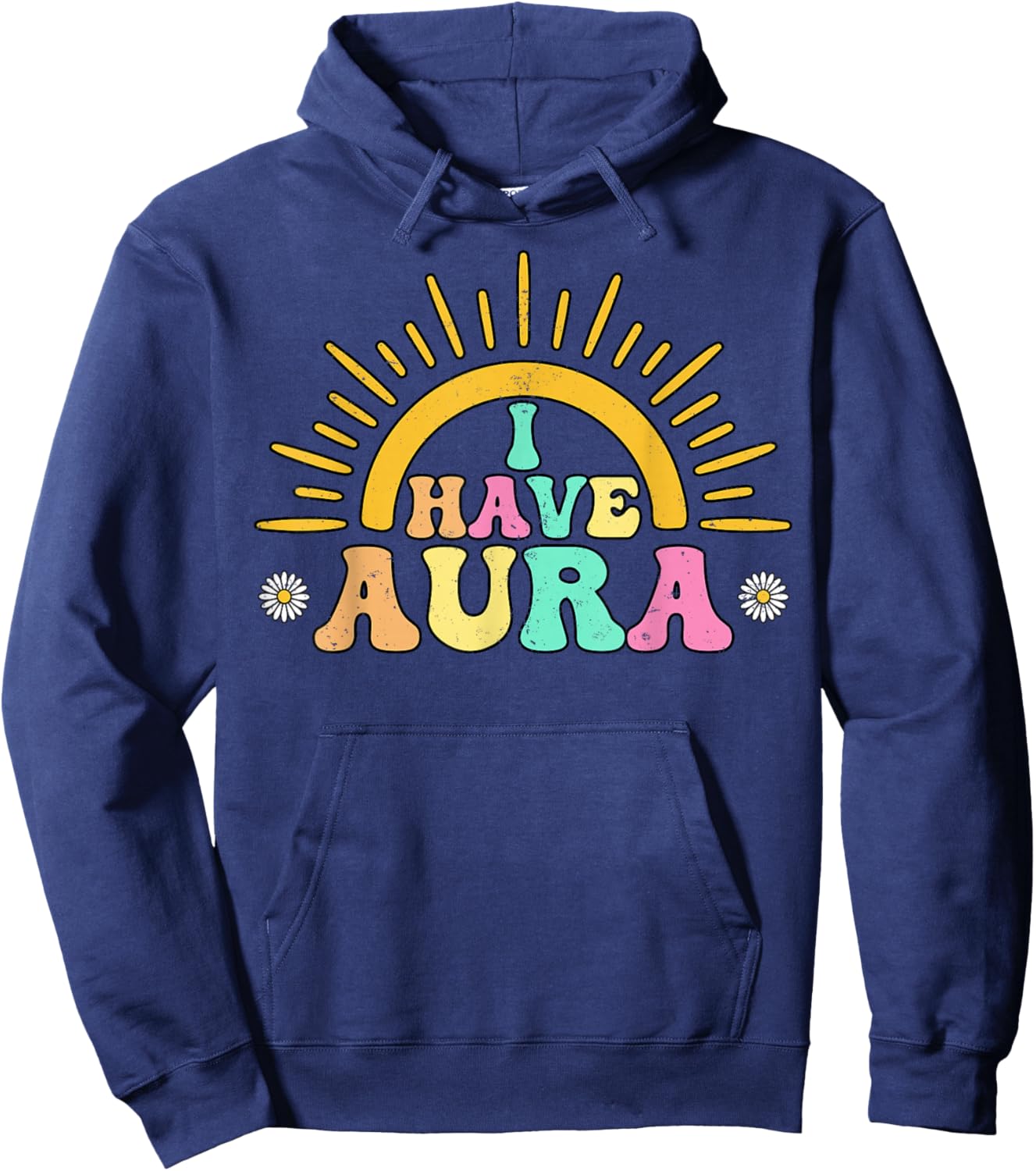 I Have Aura Positive Spiritual Energy Awakening Vibes Hoodie - Hoodie | Navy
