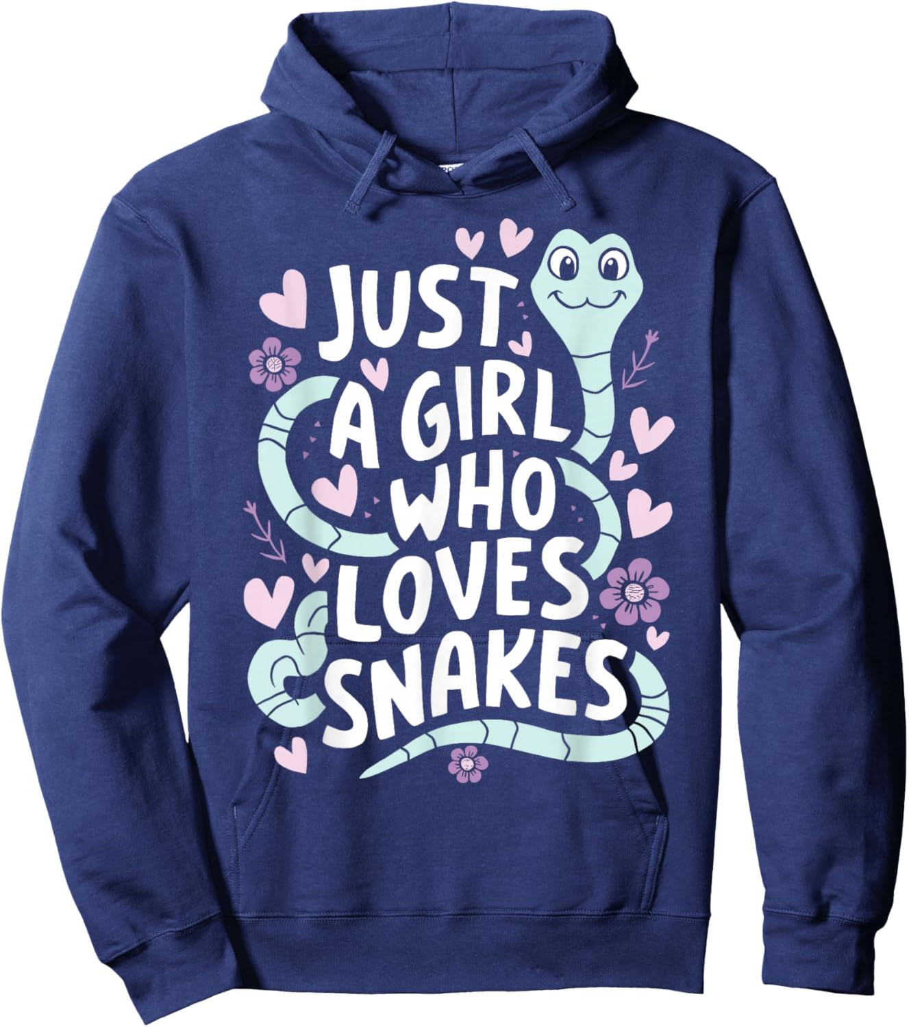 Girl Snake Handler - Just A Girl Who Loves Snakes Hoodie - Hoodie | Navy