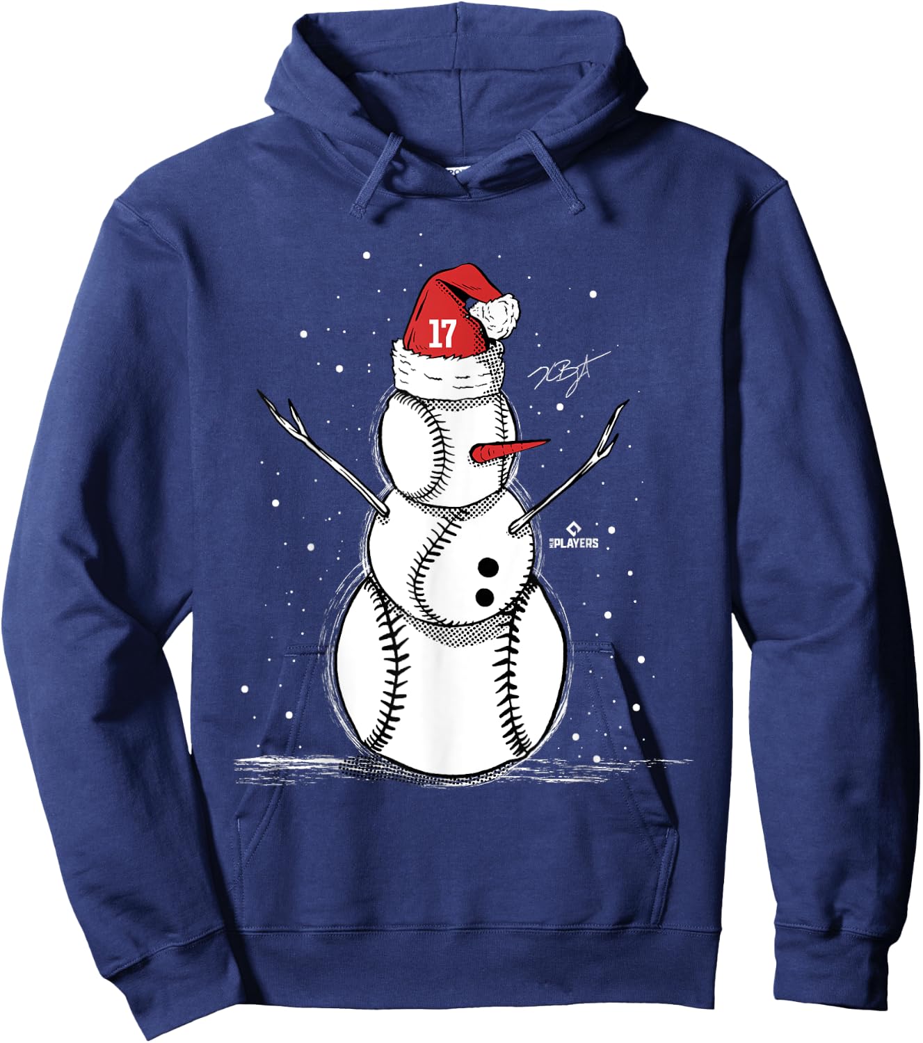 Kris Bryant Baseball Snowman Hoodie - Hoodie | Navy