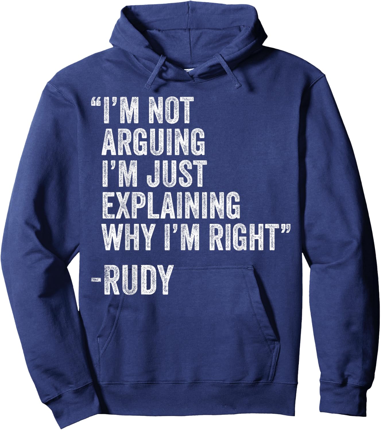 Rudy Quote Funny Birthday Custom Name Idea Engineer Hoodie - Hoodie | Navy