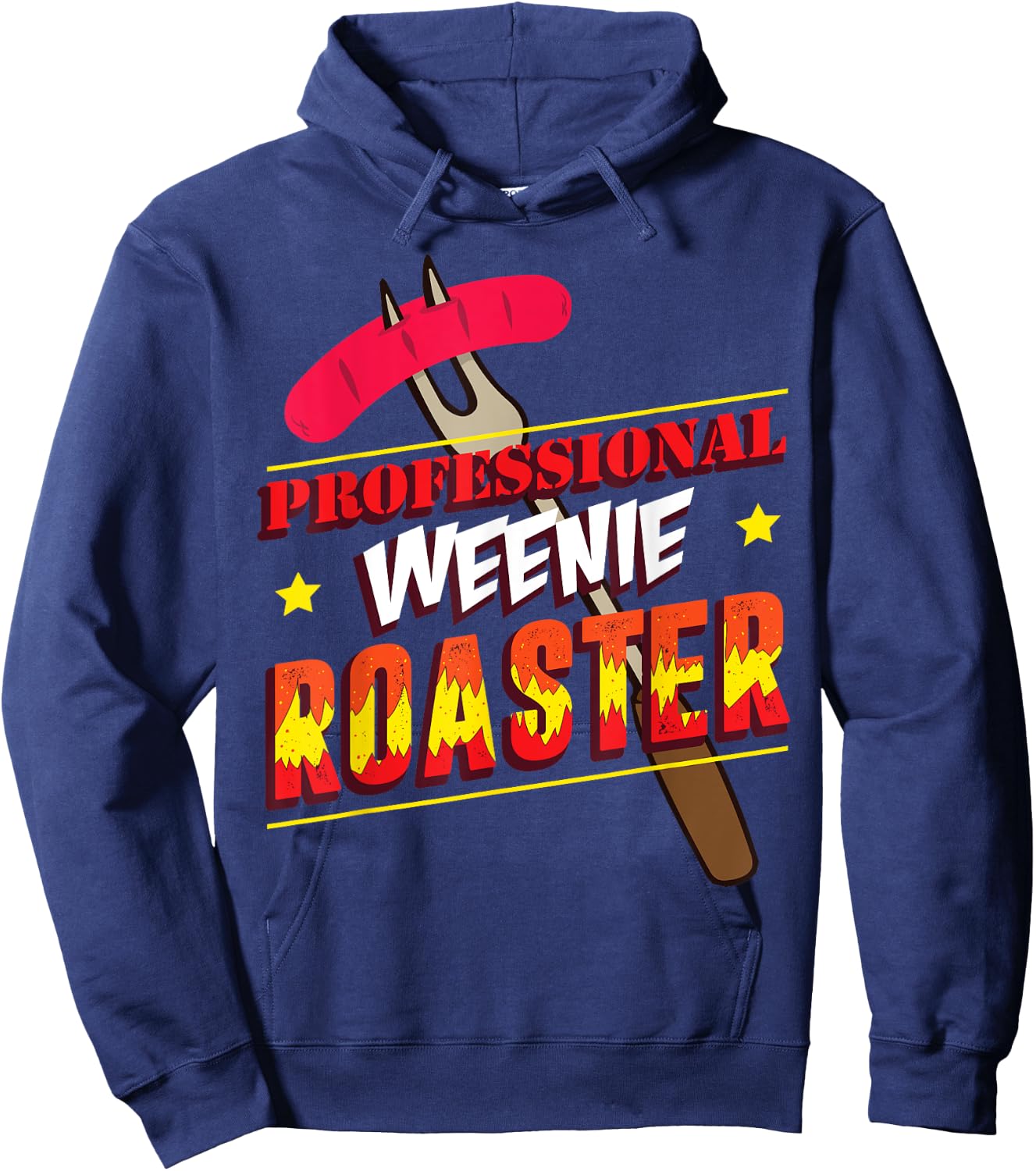 Funny Hotdog Barbecue - Grillmeister Weenie Roaster Men Women Hoodie - Hoodie | Navy