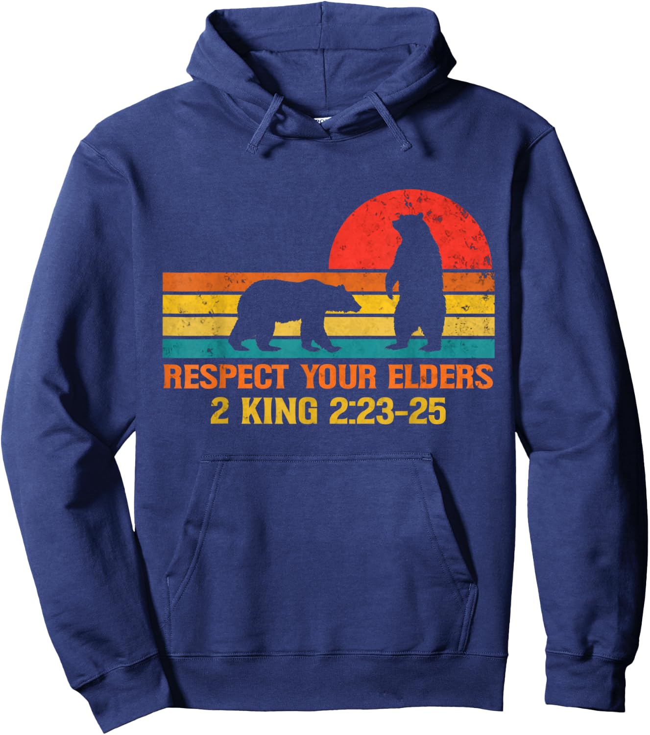 Respect Your Elders Bears Shirt For Man And Women Hoodie - Hoodie | Navy