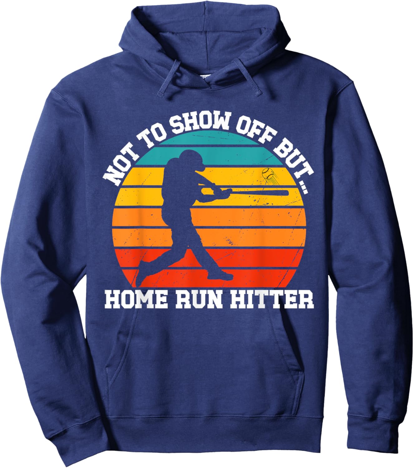 Funny Baseball Player Home Run Celebration Batter Hoodie - Hoodie | Navy