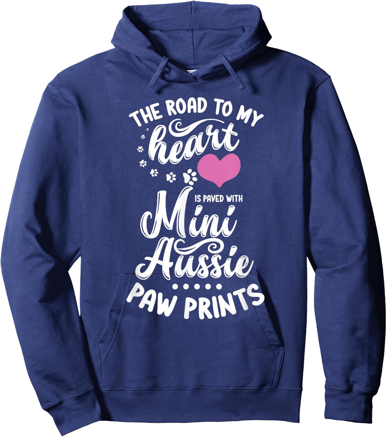 Miniature Australian Shepherd Lover Toy Dog Mini Aussie Mom Women Kids Hoodie - Hoodie | Navy