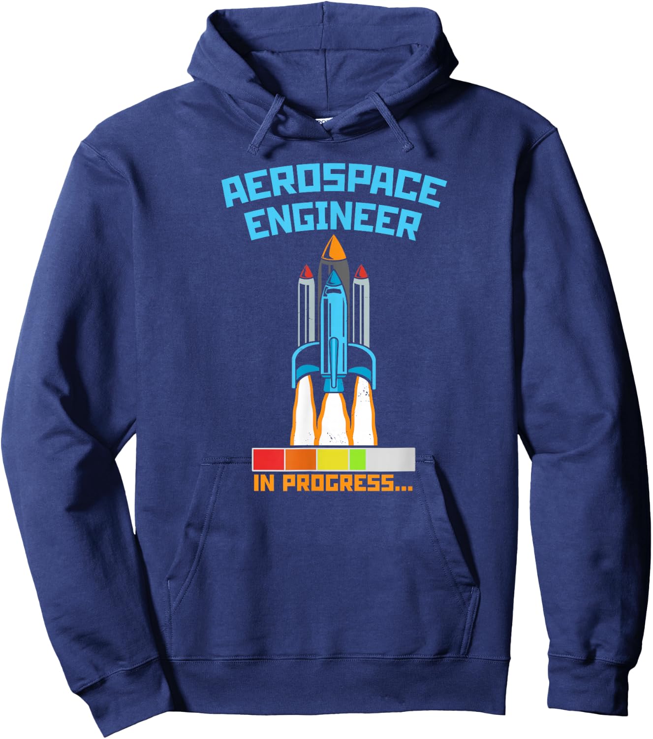 Science Engineer Space Designs Future Rocket Scientist Aerospace Engineer in Progress Hoodie - Hoodie | Navy