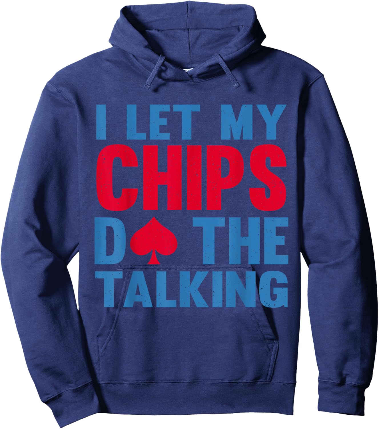 Poker Player Texas Holdem Poker Casino Hoodie - Hoodie | Navy