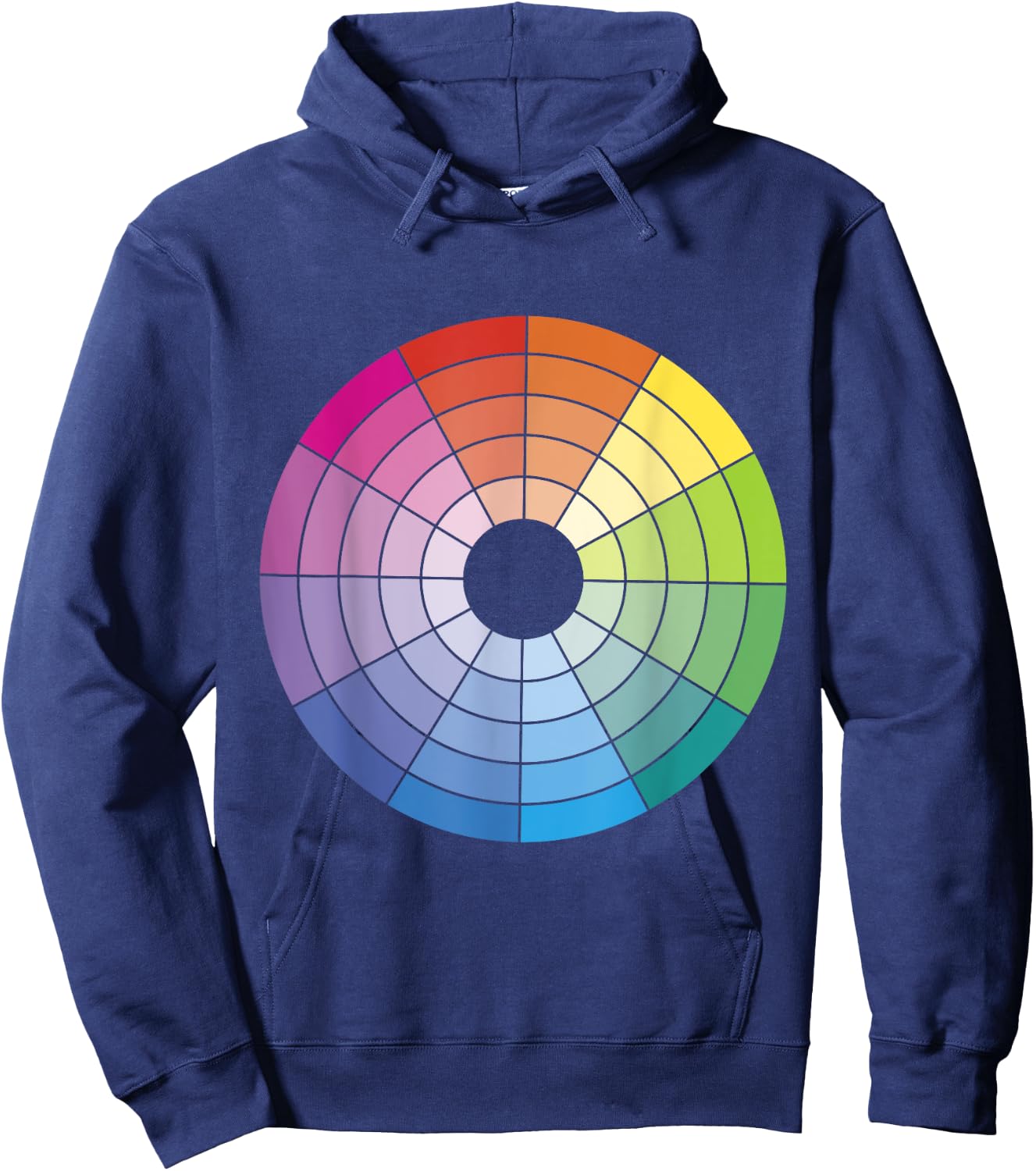 Colour Wheel Chart Color Hex Artist Hoodie - Hoodie | Navy