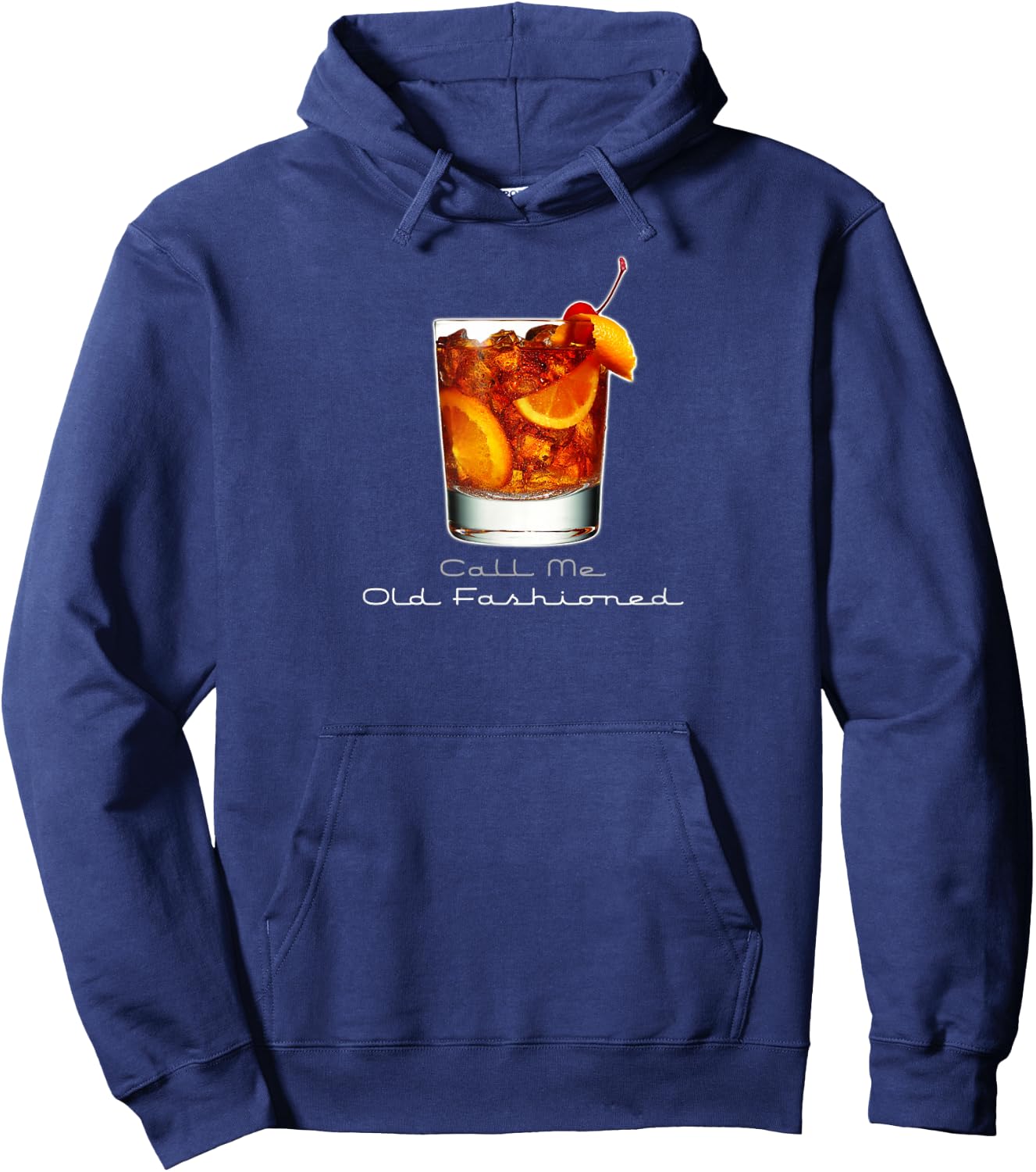 Vintage Call Me Old Fashioned Whiskey Funny Mixed Drink Hoodie - Hoodie | Navy