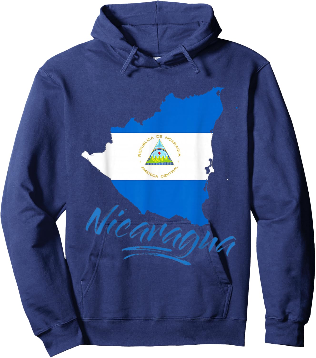 Nicaragua Blue Flag Men Women Kids De Nicaragua Hoodie - Hoodie | Navy