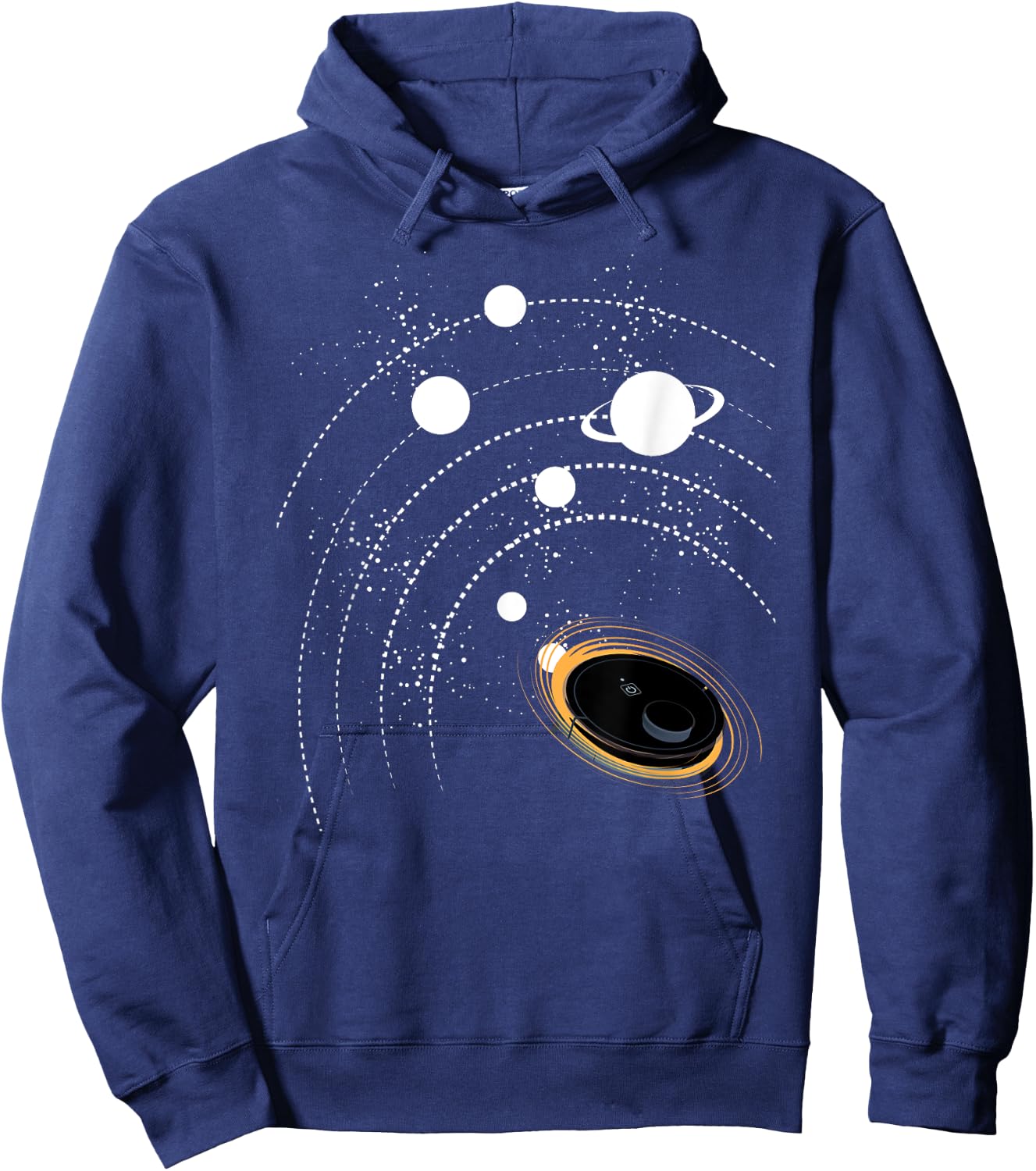 Star Vacuum Robot I Astronomy Robot Vacuum Cleaner Space Hoodie - Hoodie | Navy