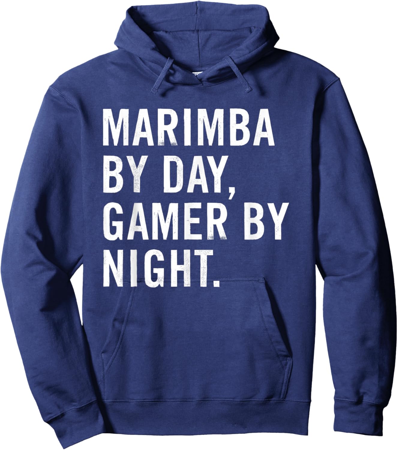 Marimba By Day Gamer By Night Hoodie - Hoodie | Navy