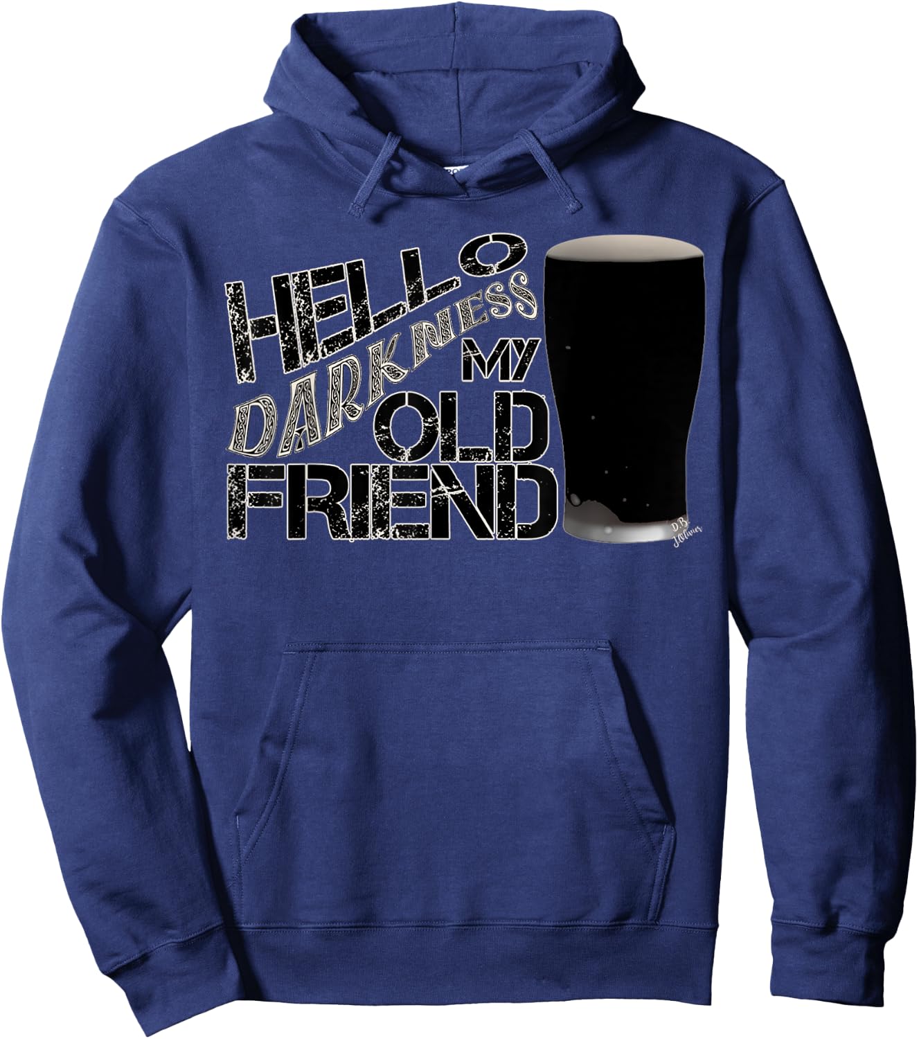 Hello darkness my old friend altbier - funny beer Hoodie - Hoodie | Navy