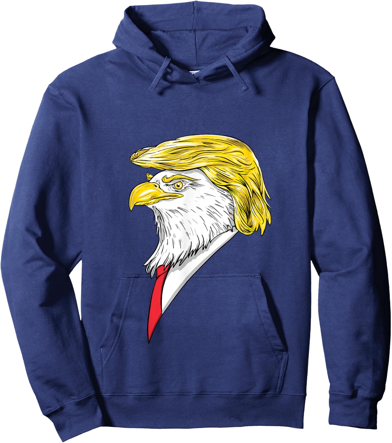 Spirit Animal Donald Trump Eagle Hair Hoodie - Hoodie | Navy