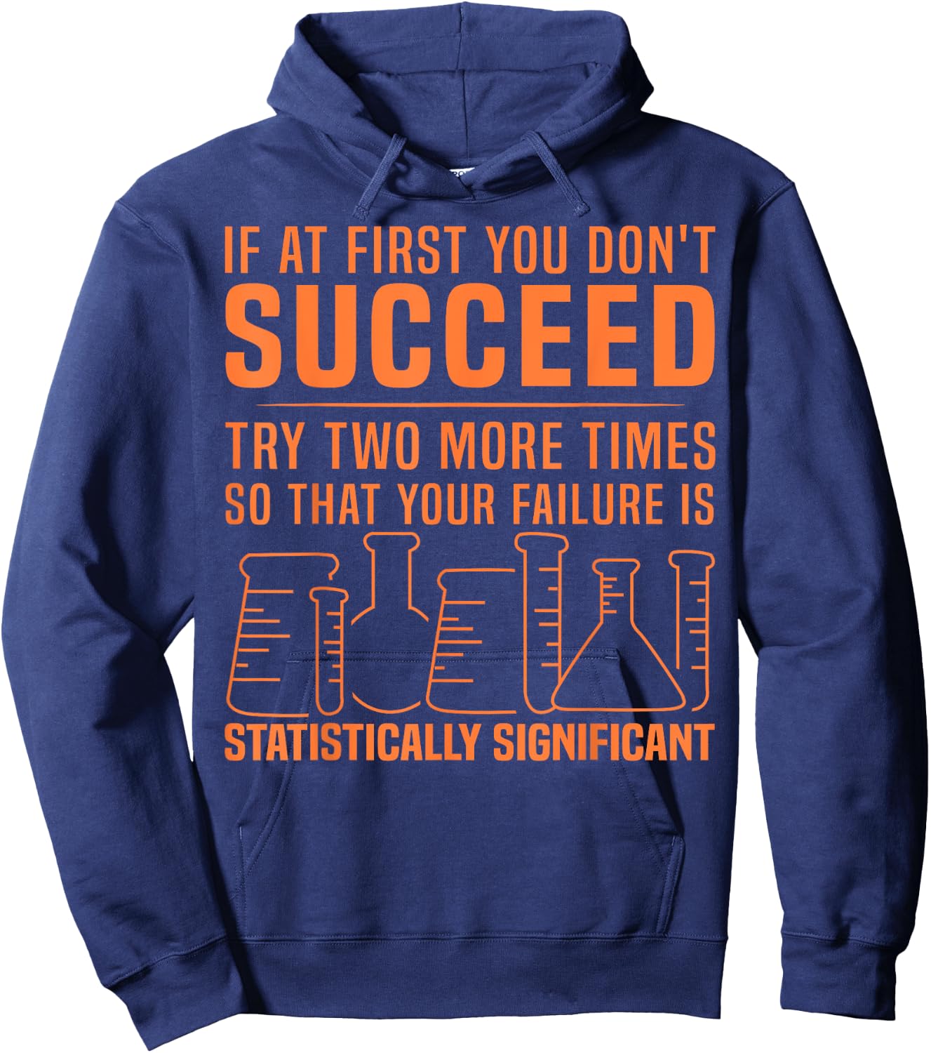 Funny Statistics Science Pun Gift Women Chemistry Hoodie - Hoodie | Navy