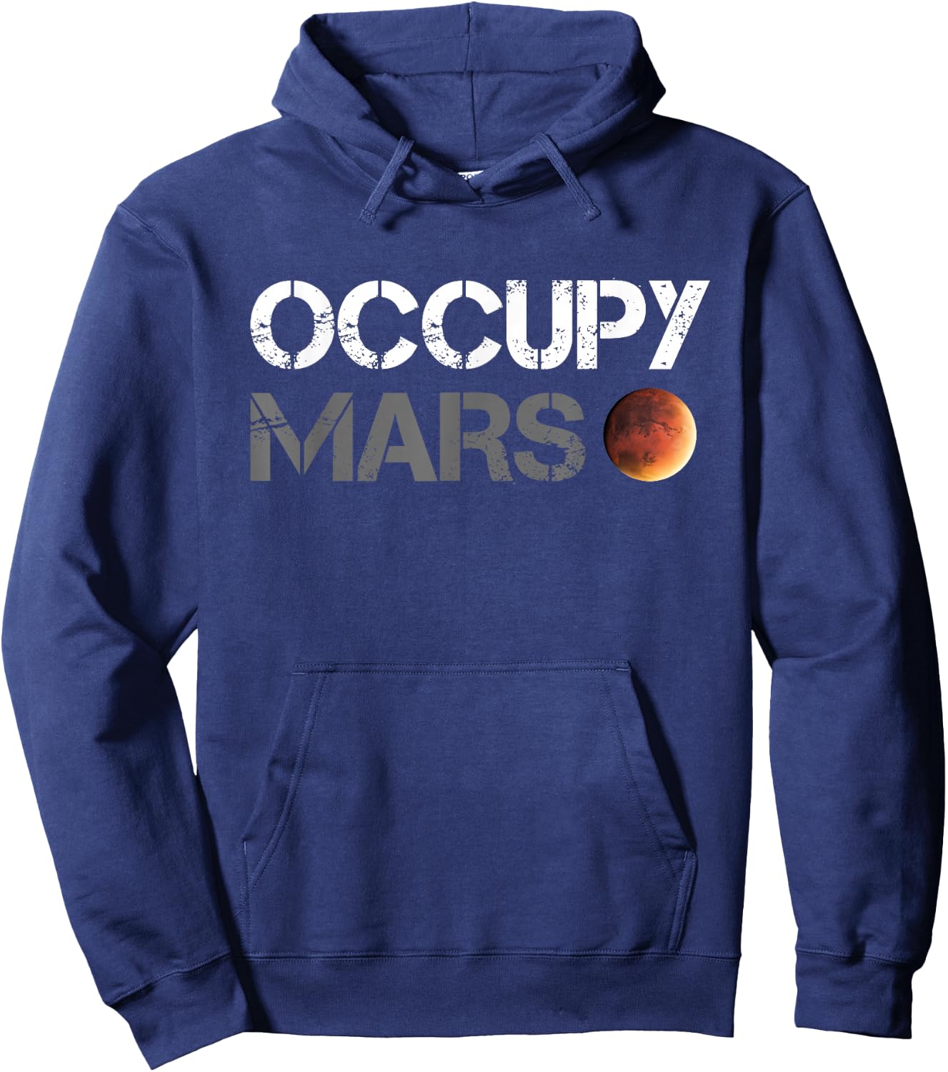 Occupy Mars Astronomy Space Explorer Rocket Science Hoodie - Hoodie | Navy