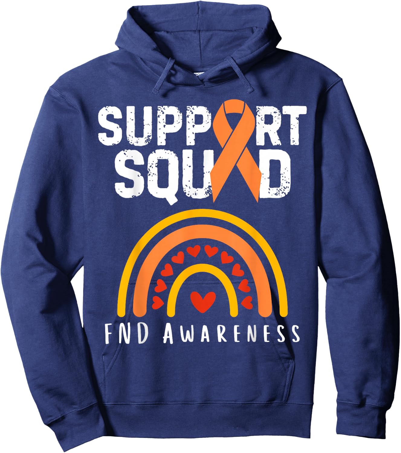 Functional Neurological Disorder Awareness Support Squad Hoodie - Hoodie | Navy