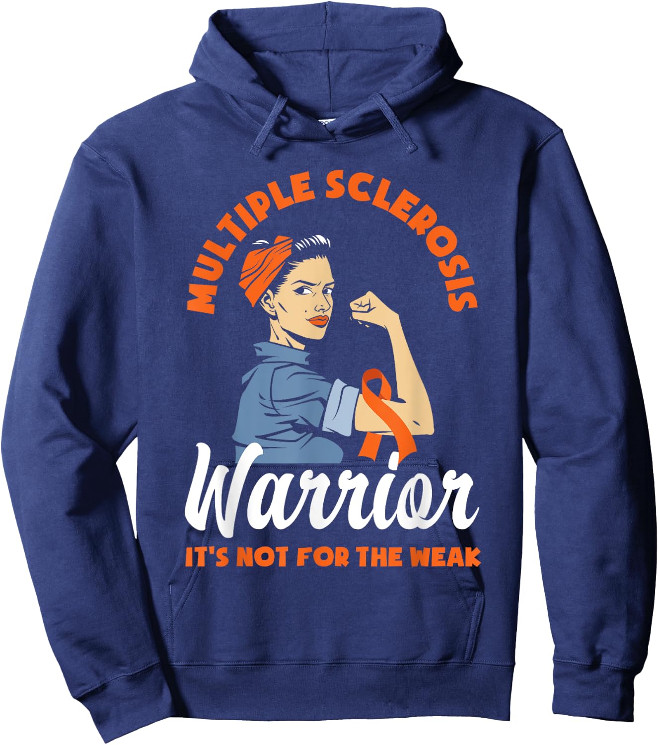 Multiple Sclerosis Warrior It's Not For The Weak MS Hoodie - Hoodie | Navy