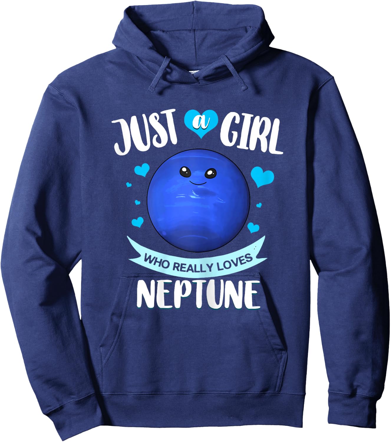 Neptune Planet Ring Solar System Hoodie - Hoodie | Navy