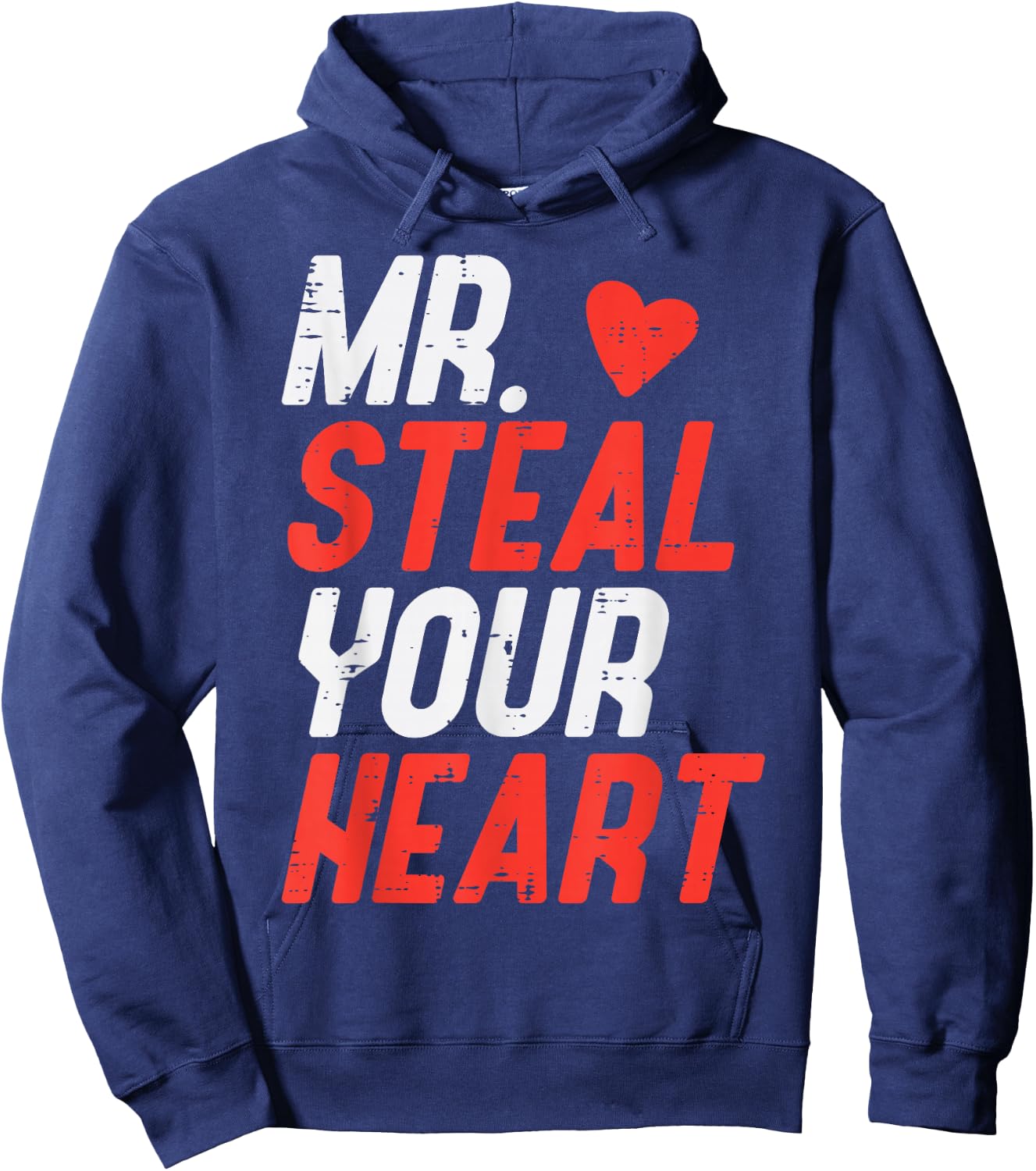 Valentines Day Mr Steal Your Heart Boys Kids Toddler Youth Hoodie - Hoodie | Navy