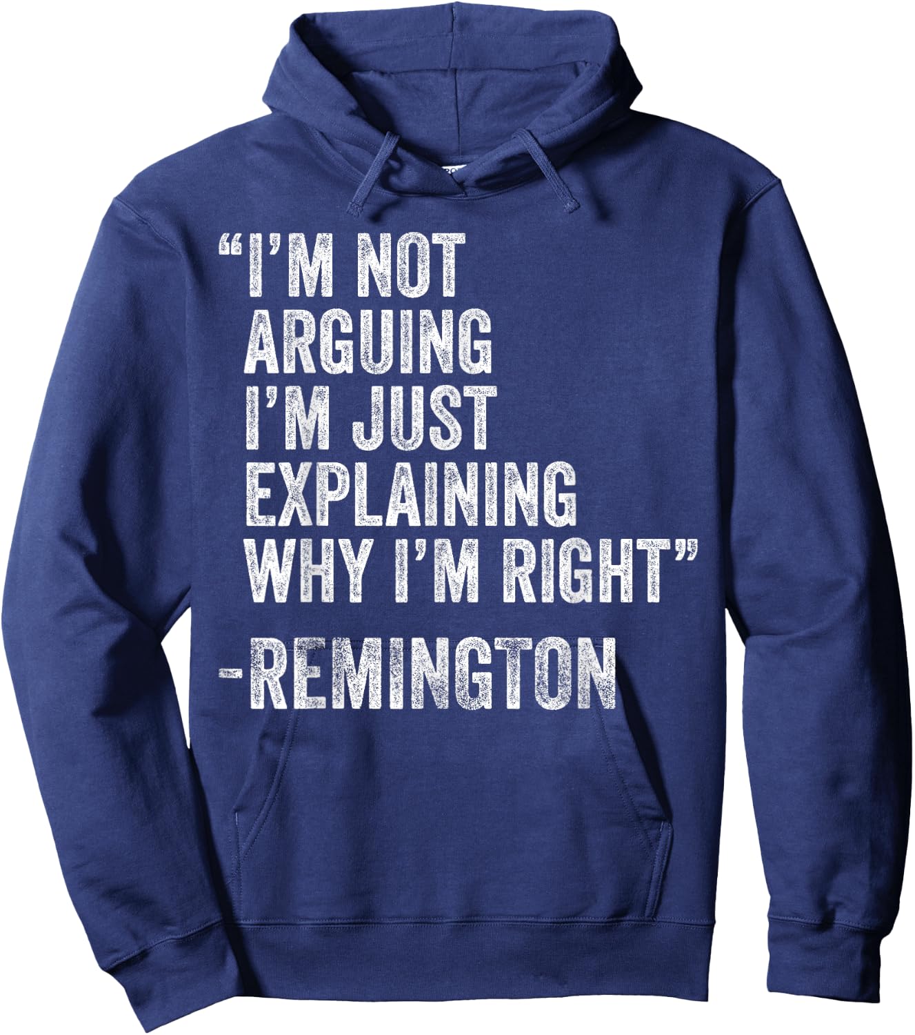 REMINGTON Quote Funny Birthday Custom Name Idea Engineer Hoodie - Hoodie | Navy