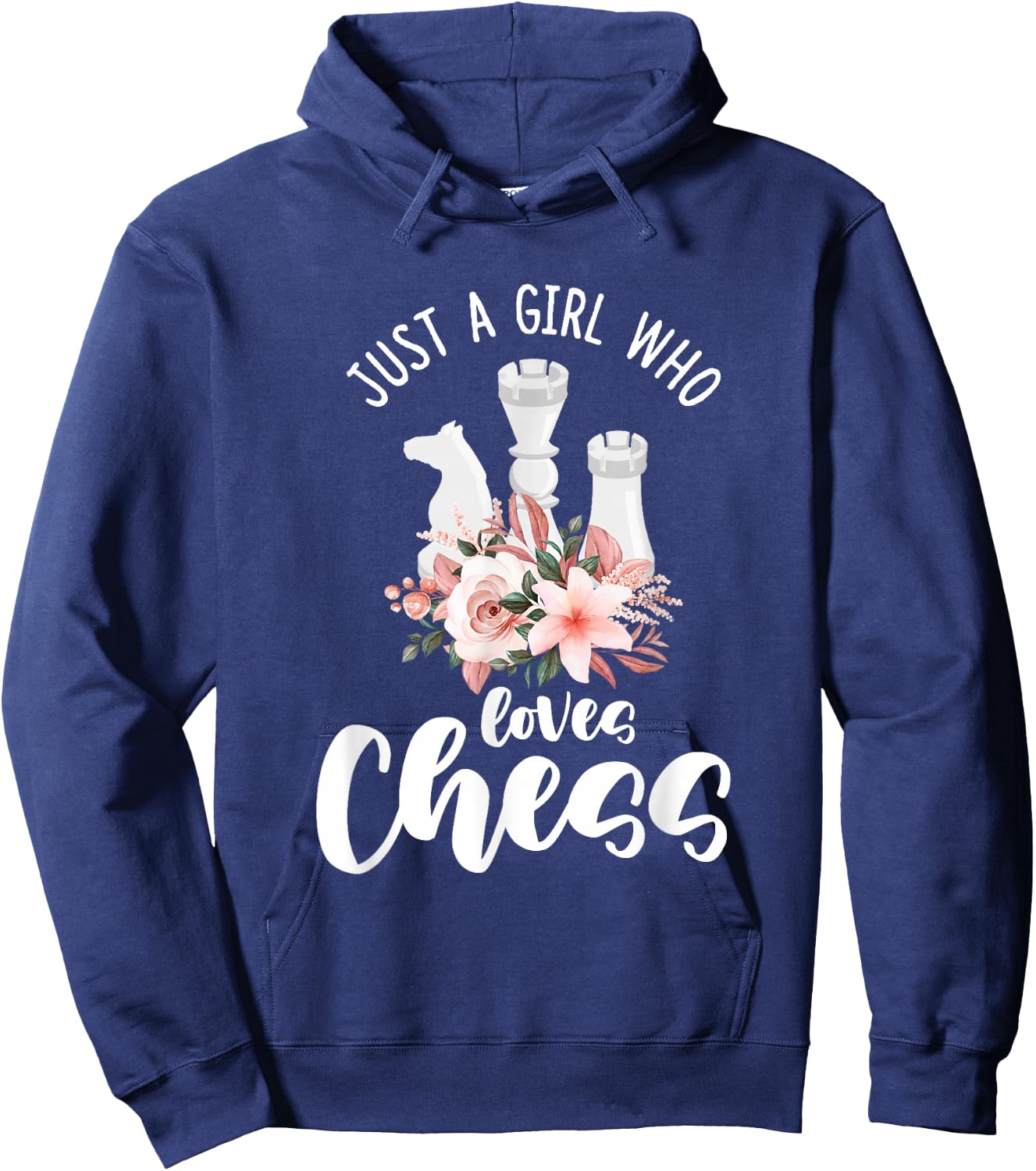 Just a Girl Who Loves Chess Hoodie - Hoodie | Navy