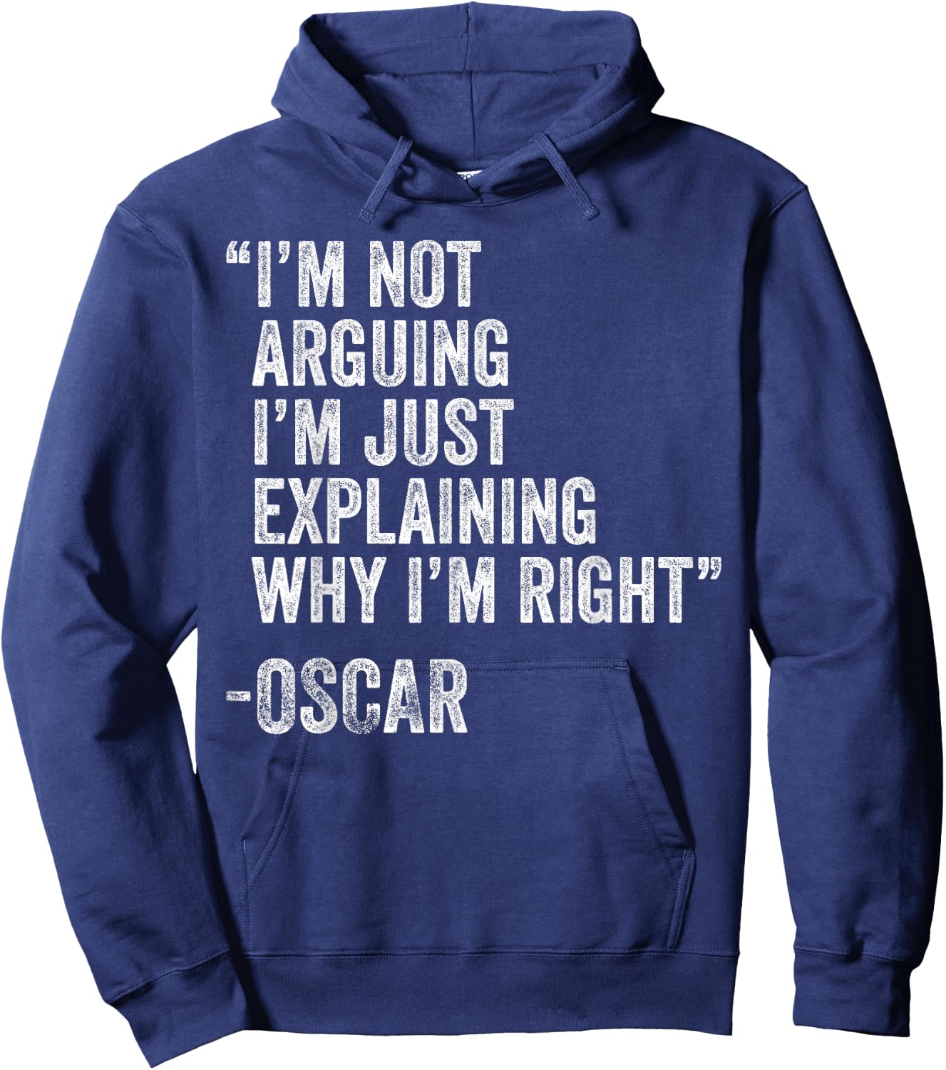 OSCAR Quote Funny Birthday Custom Name Idea Engineer Hoodie - Hoodie | Navy