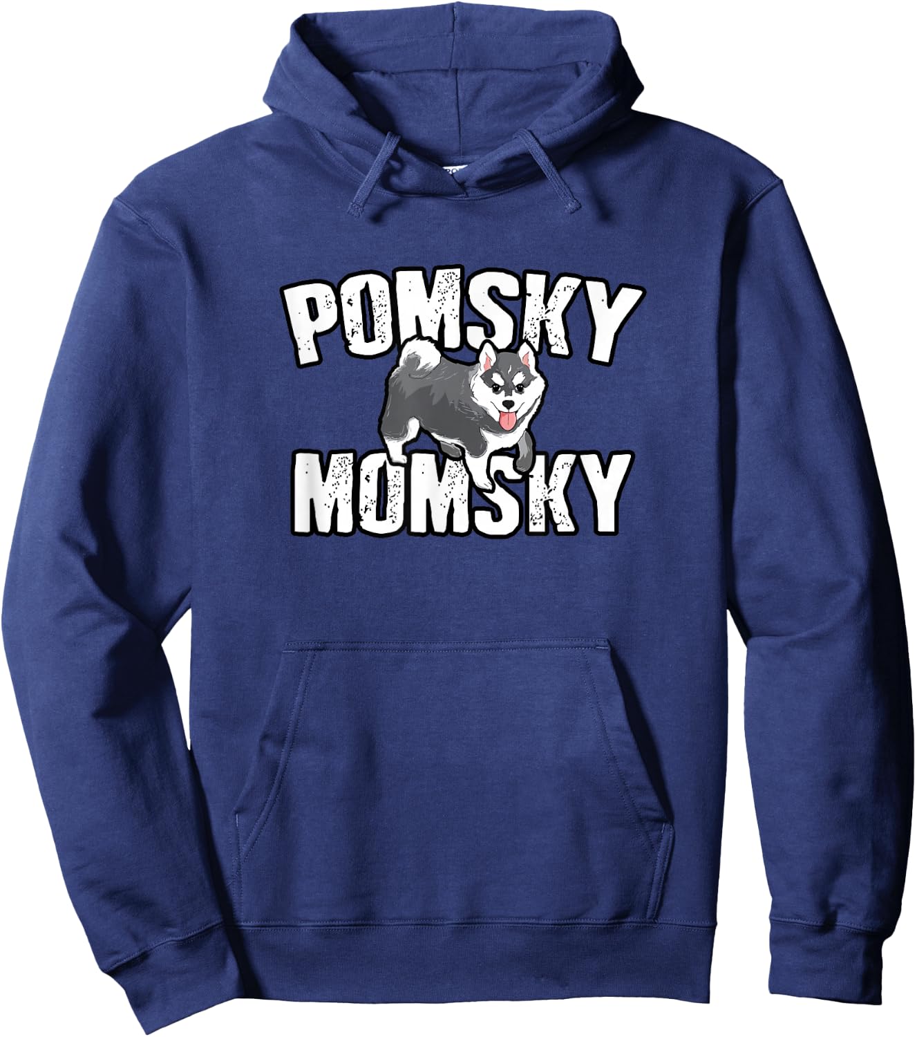 Pomsky Momsky Gift Hoodie - Hoodie | Navy