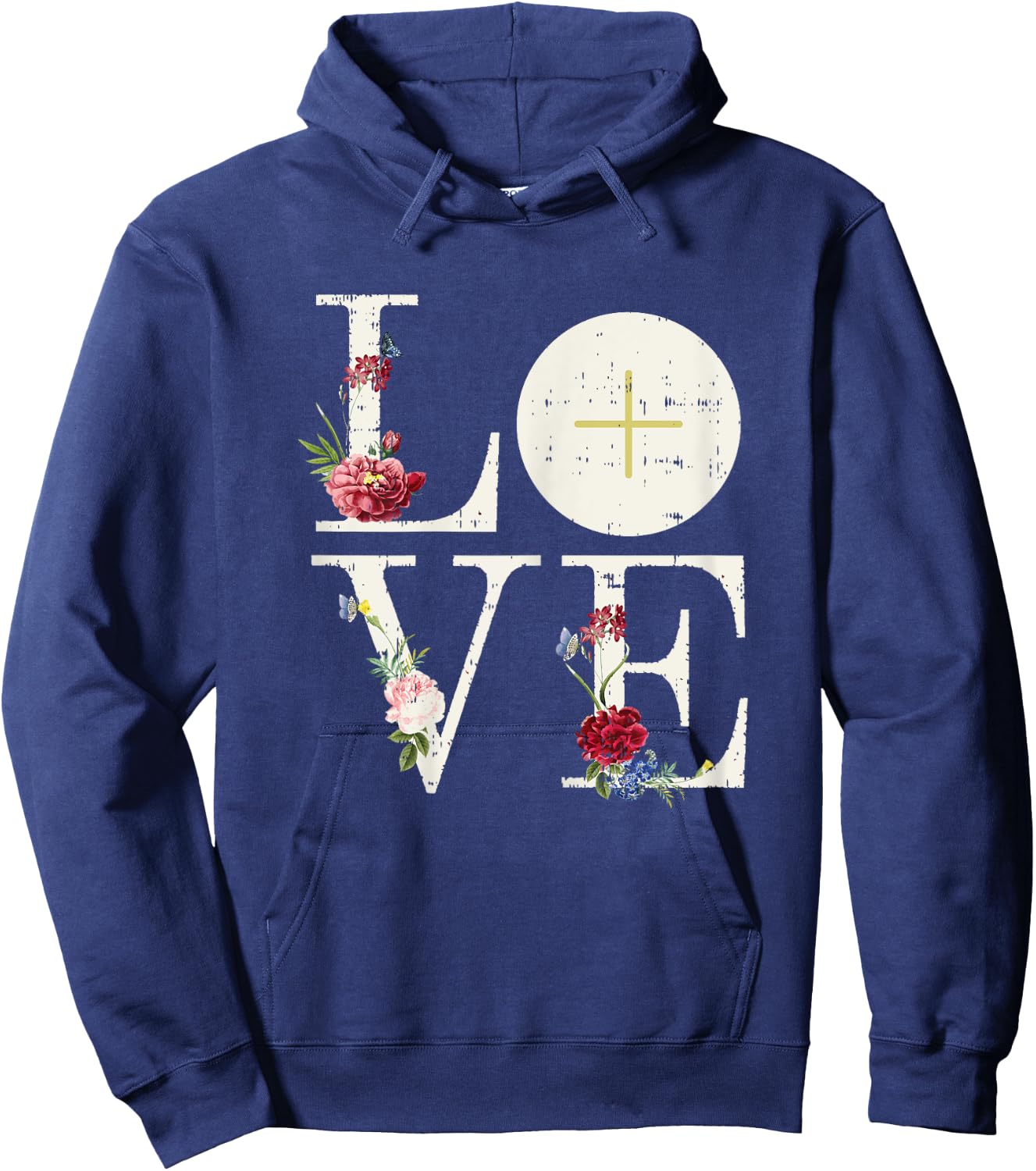 Love Eucharist First Holy Communion Christian Catholic Gift Hoodie - Hoodie | Navy