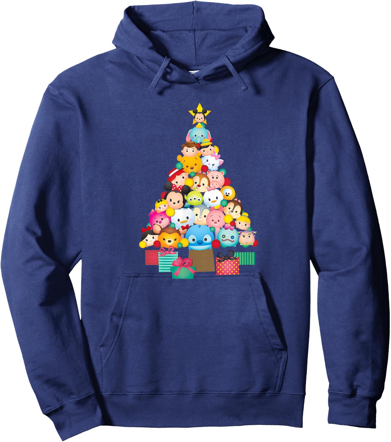 Tsum Tsum - Festive Christmas Tree Hoodie - Hoodie | Navy