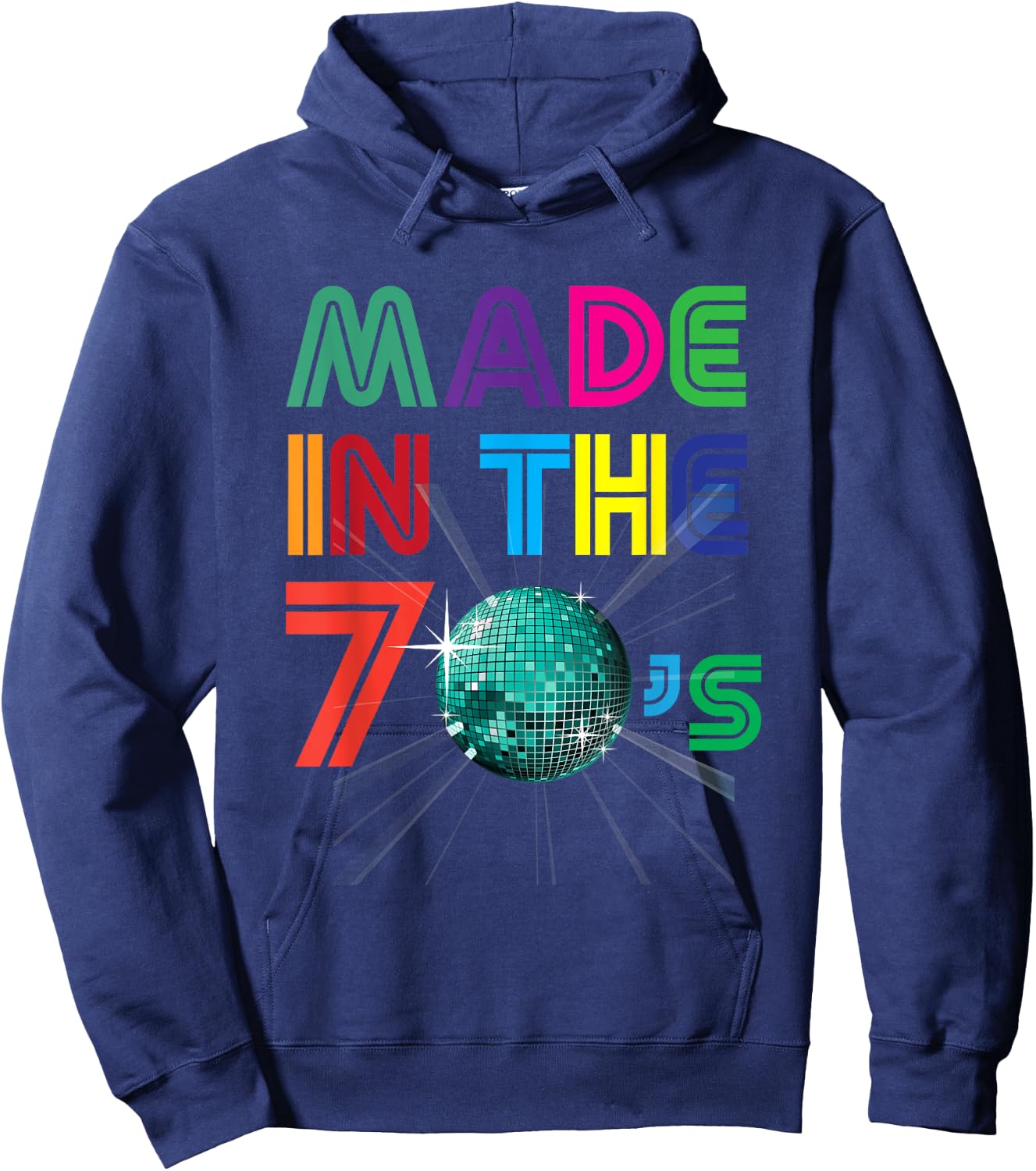 Vintage Retro Made In The 70s Gift +- 40 Yrs Years Old Hoodie - Hoodie | Navy