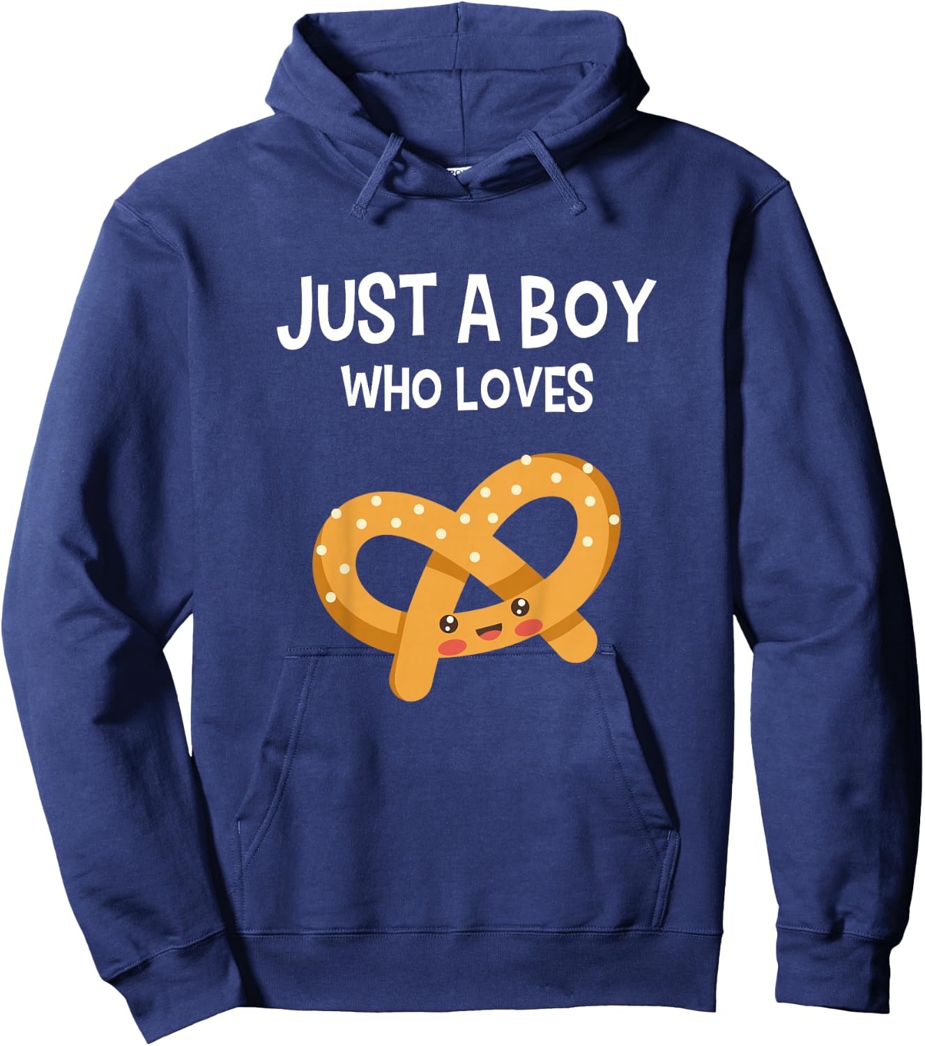 Kids Pretzel Shirt Pretzel Lover Funny Boy Love Pretzels Gift Hoodie - Hoodie | Navy