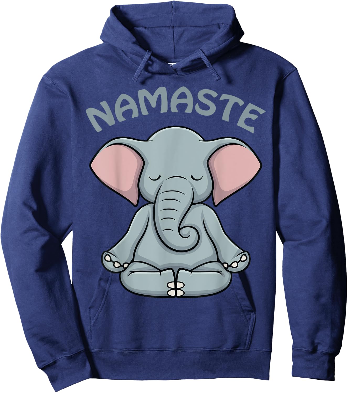 Elephant Yoga Shirt Funny Elephant Lovers Namaste Hatha Yoga Hoodie - Hoodie | Navy