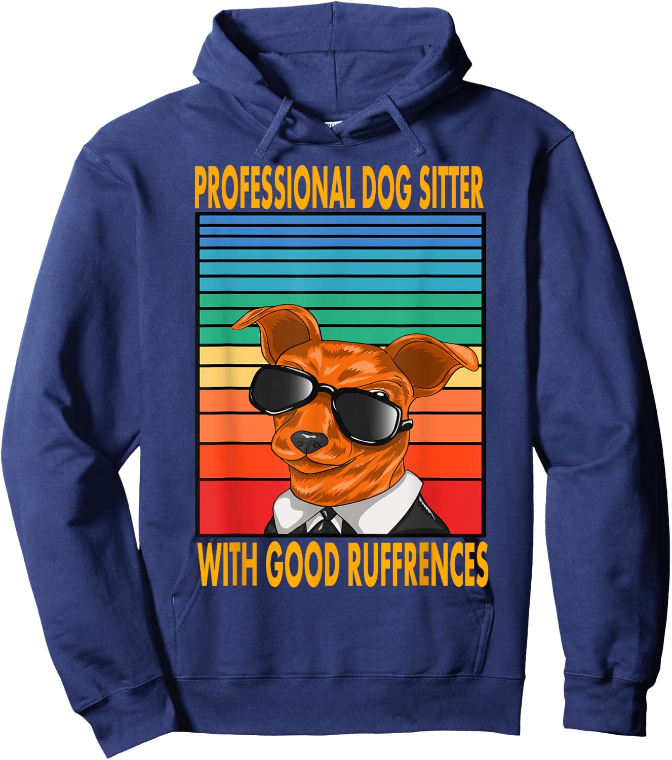Professional Dog Sitter With Good Ruffrences Women Kids Hoodie - Hoodie | Navy