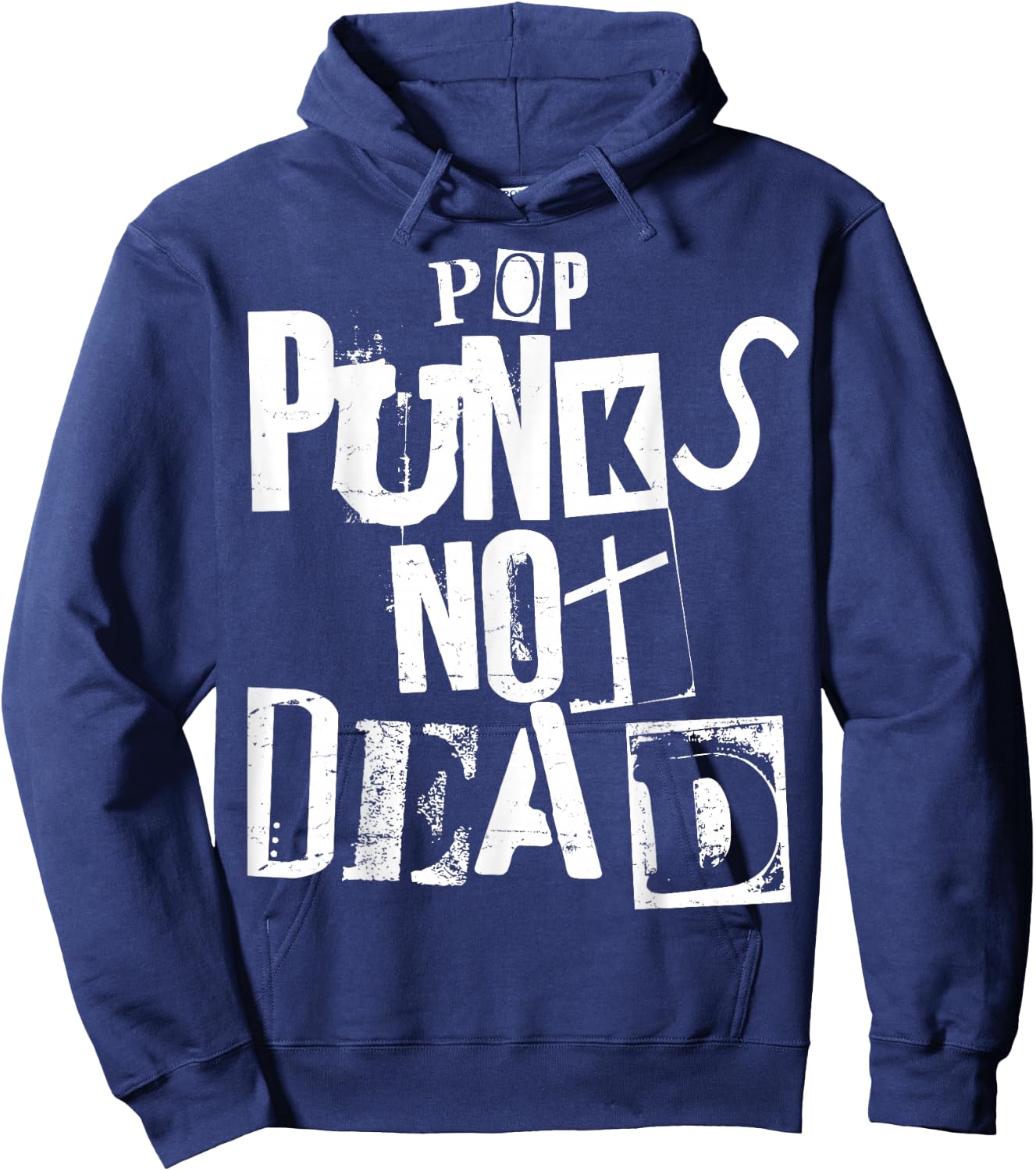 Pop Punks Not Dead - Vintage Grunge - Pop Punk is Not Dead Hoodie - Hoodie | Navy