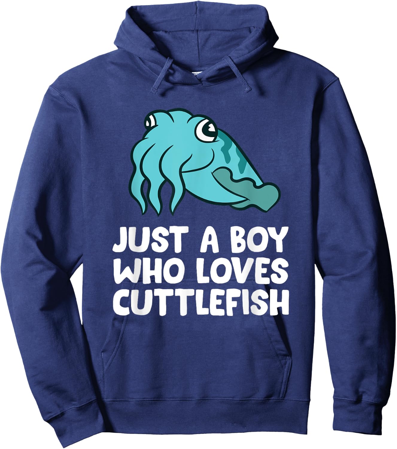 Just a Boy Who Loves Cuttlefish Hoodie - Hoodie | Navy
