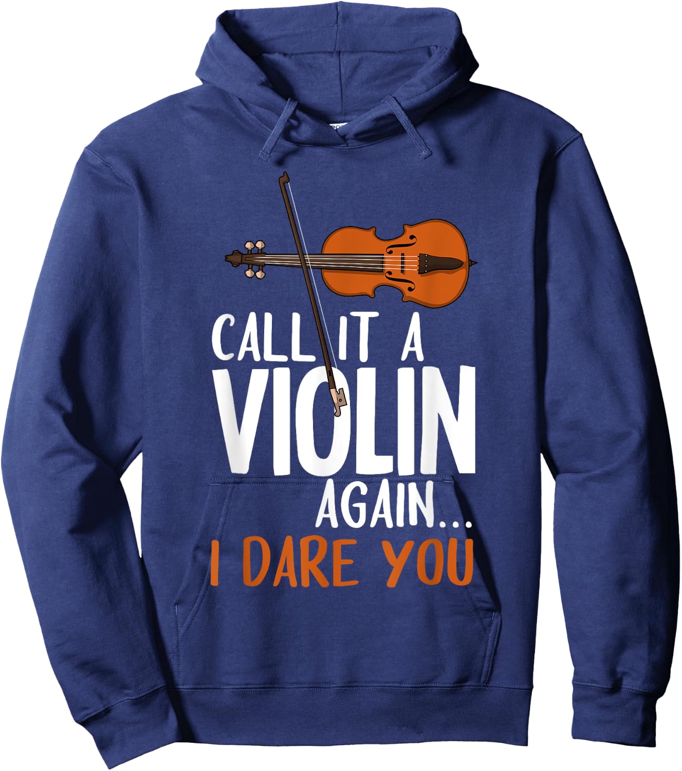 Funny Viola Player Novelty Gift Violin Student Boys Girls Hoodie - Hoodie | Navy