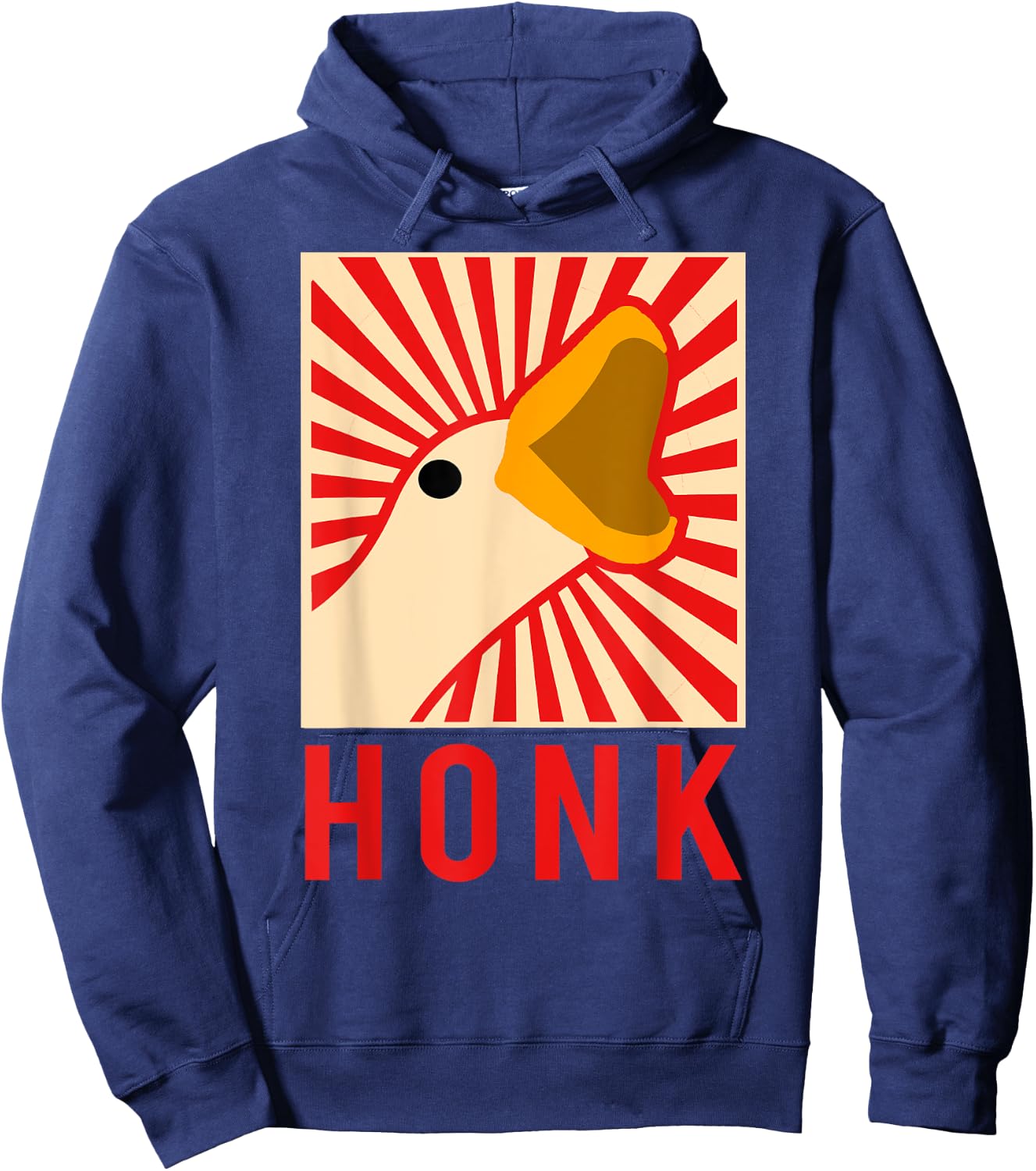 Honk goose - Funny Chicken Duck Meme Idea Hoodie - Hoodie | Navy