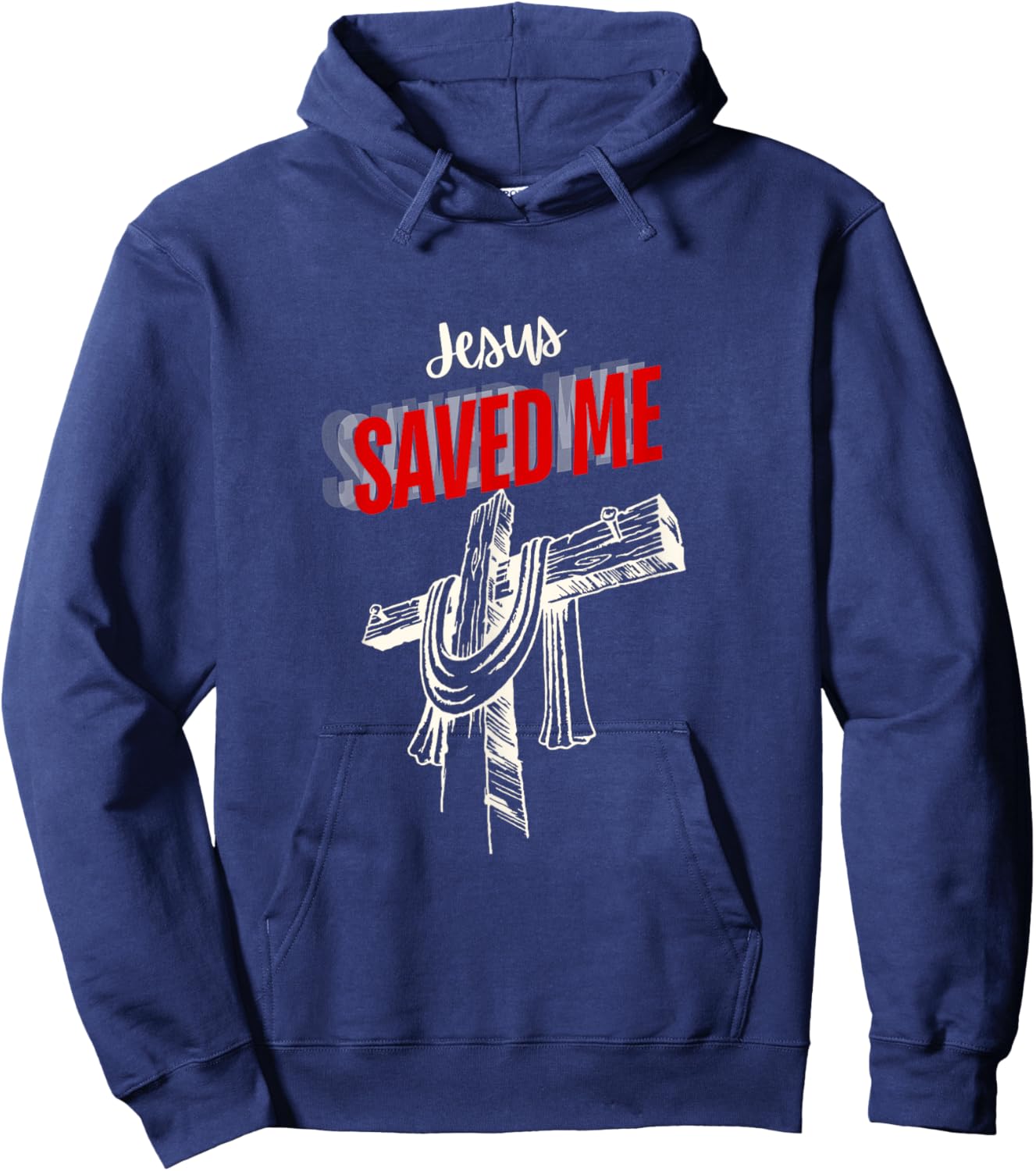 Jesus Saved Me Hoodie - Hoodie | Navy