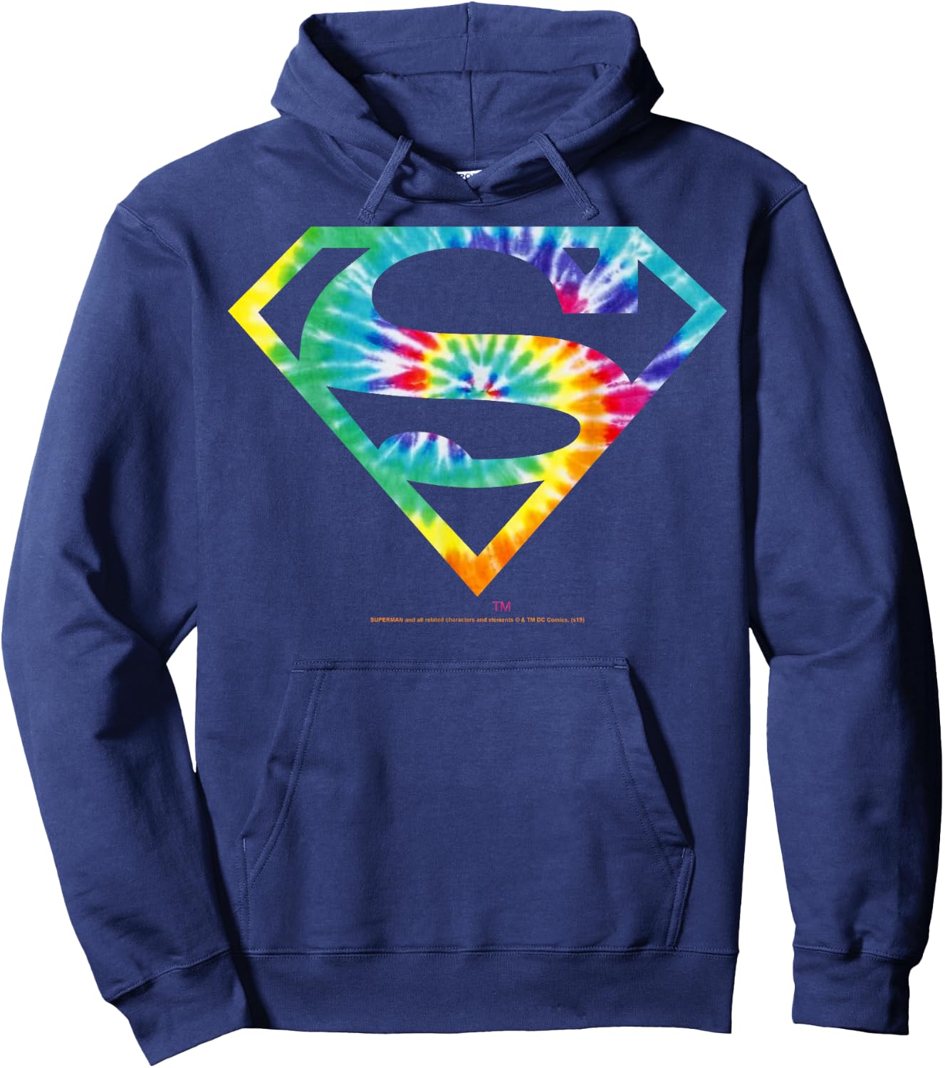 DC Comics Superman Tie Dye Logo Hoodie - Hoodie | Navy