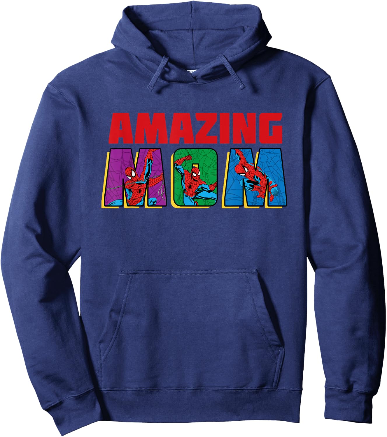 Marvel Spider-Man Amazing Mom Birthday Mother’s Day Hoodie - Hoodie | Navy