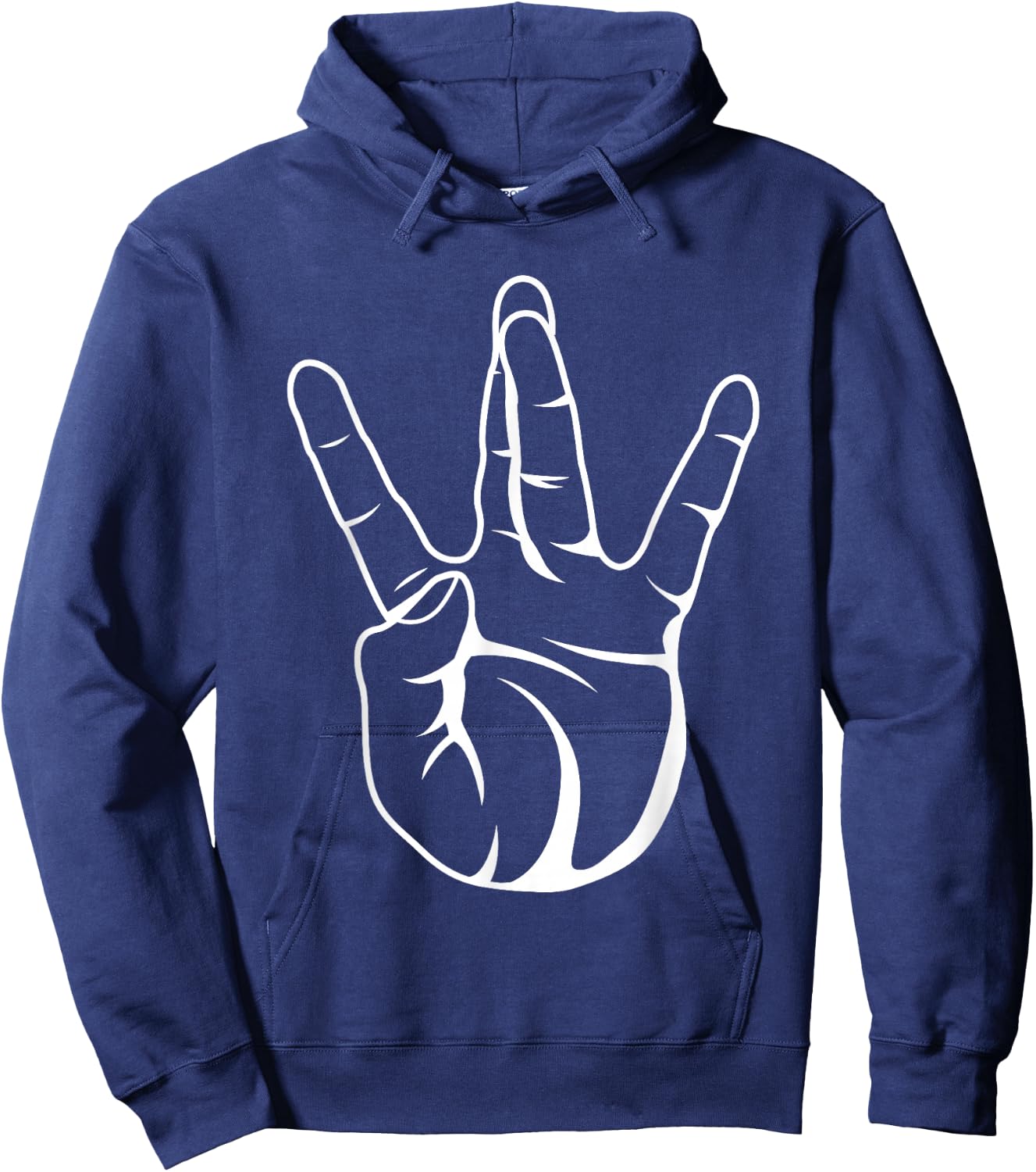 Westside Hip Hop Rap Hand Sign Hoodie - Hoodie | Navy