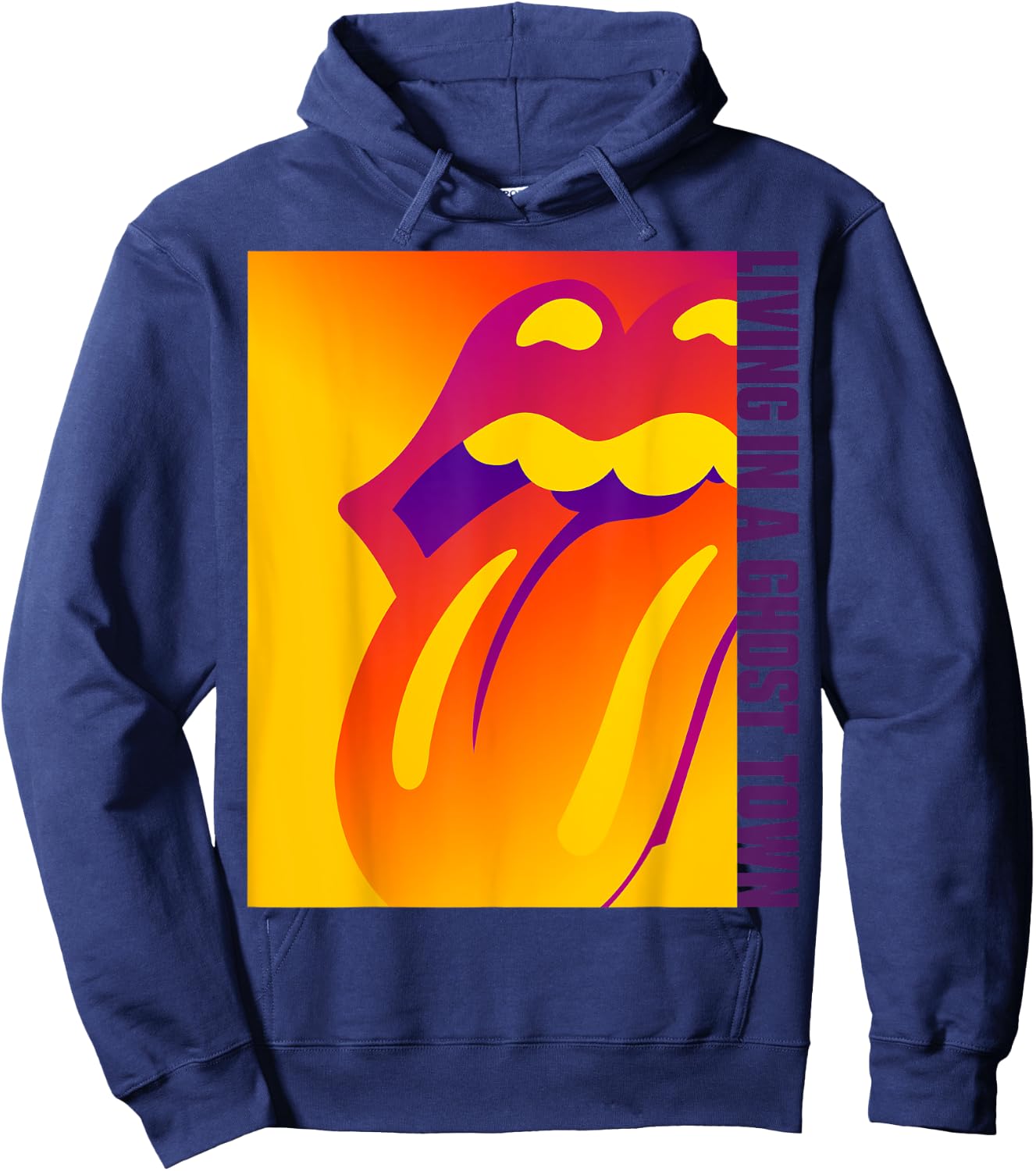 Rolling Stones Living In A Ghost Town Hoodie - Hoodie | Navy