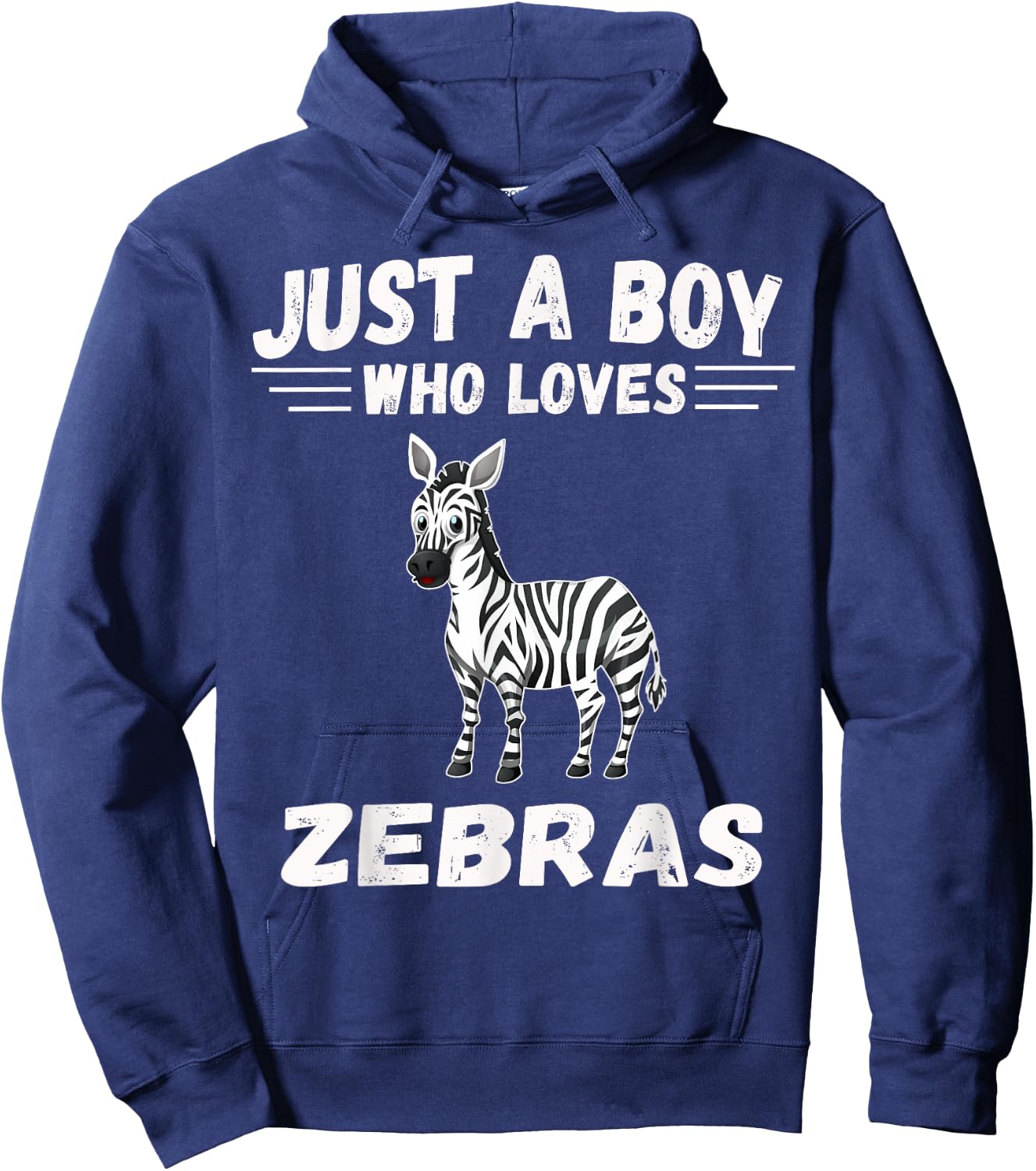 Just A Boy Who Loves Zebras shirt Gifts Zebra Lover Hoodie - Hoodie | Navy
