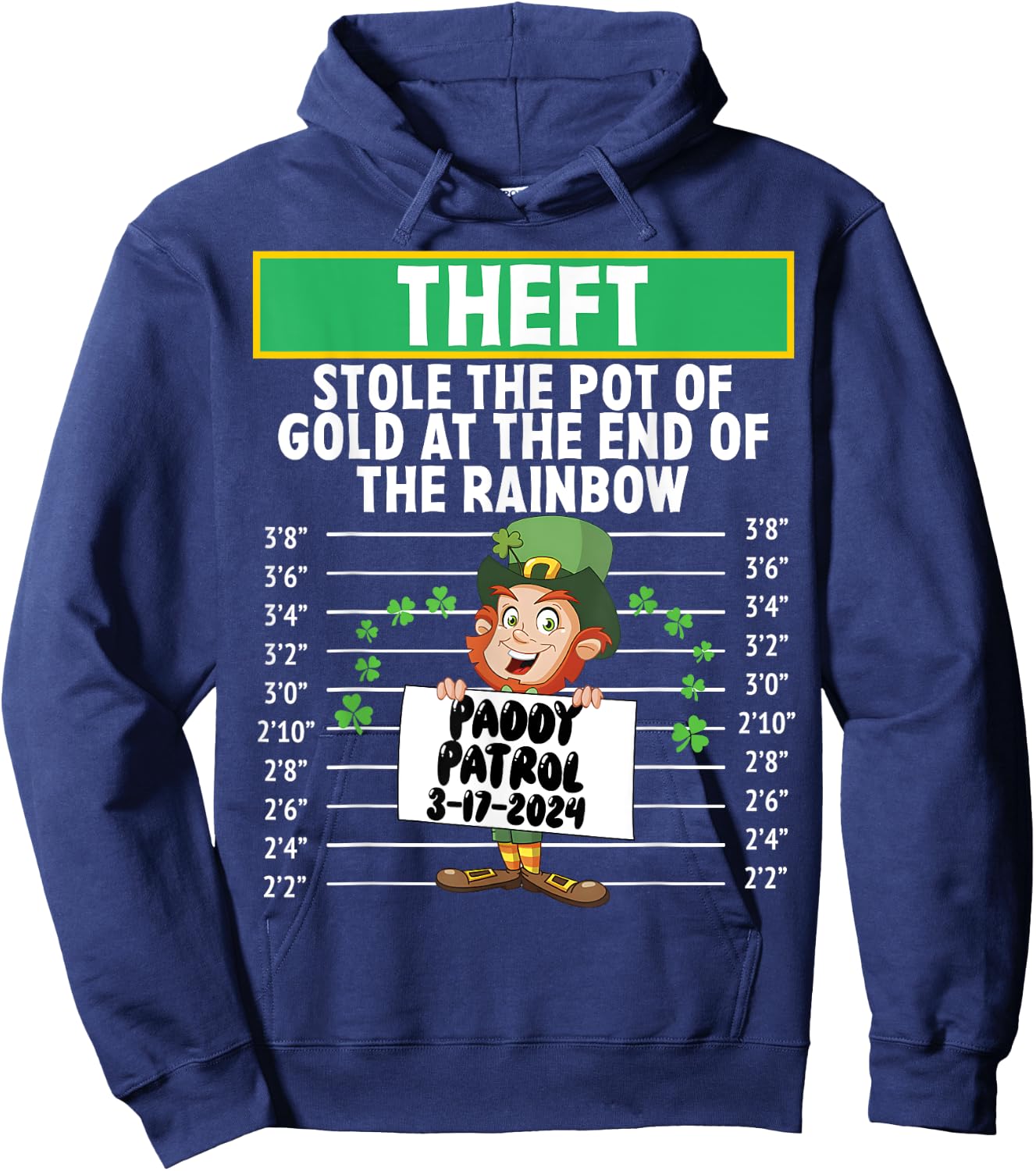 Theft stole the pot of gold at the end of the rainbow Hoodie - Hoodie | Navy