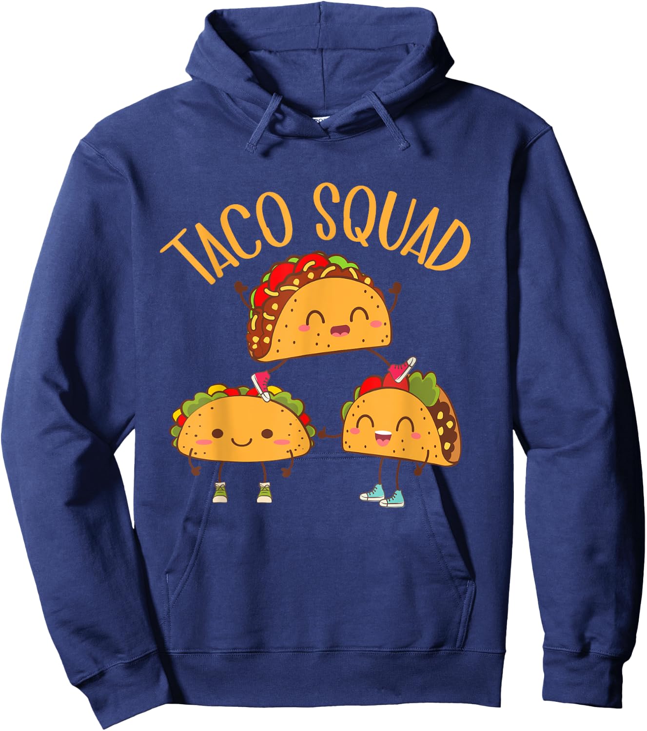 Funny Taco Squad Cute Mexican Food Lover 2024 Hoodie - Hoodie | Navy