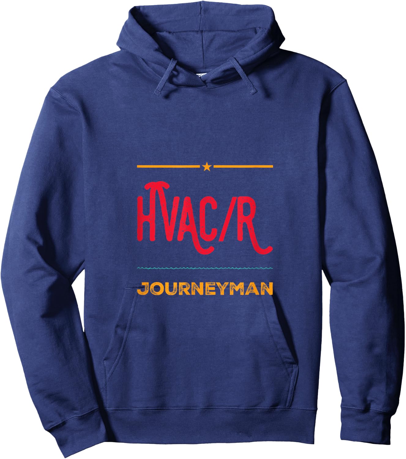 HVAC/R Journeyman Tradesmen Mechanic Engineer HVAC Tech Hoodie - Hoodie | Navy