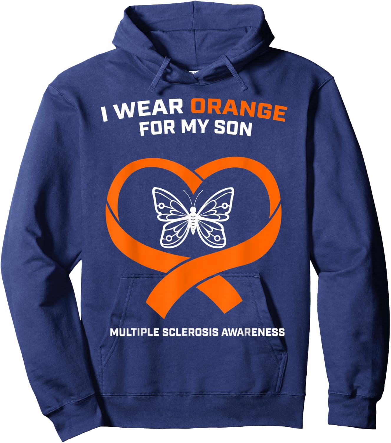 MS Gifts Apparel Clothing Son Multiple Sclerosis Awareness Hoodie - Hoodie | Navy