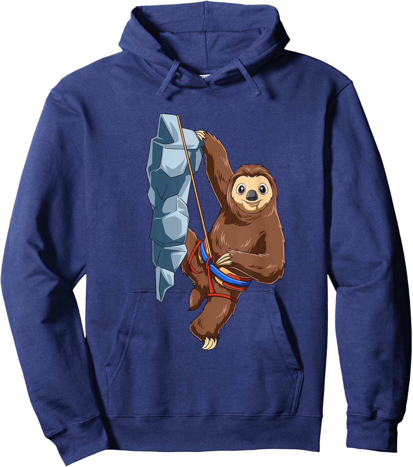 Chilled Sloth - Bouldering and Rock Climbing Gift Hoodie - Hoodie | Navy