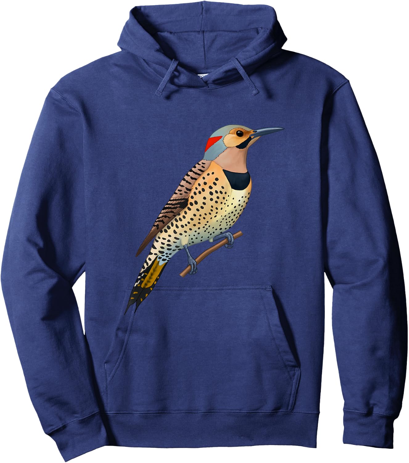 Yellow Shafted Northern Flicker Woodpecker Bird Lover Gift Hoodie - Hoodie | Navy