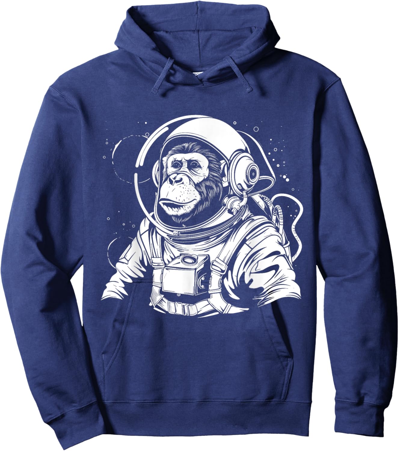Astronaut Monkey Chimpanzee Chimp In Space Suit Funny Hoodie - Hoodie | Navy